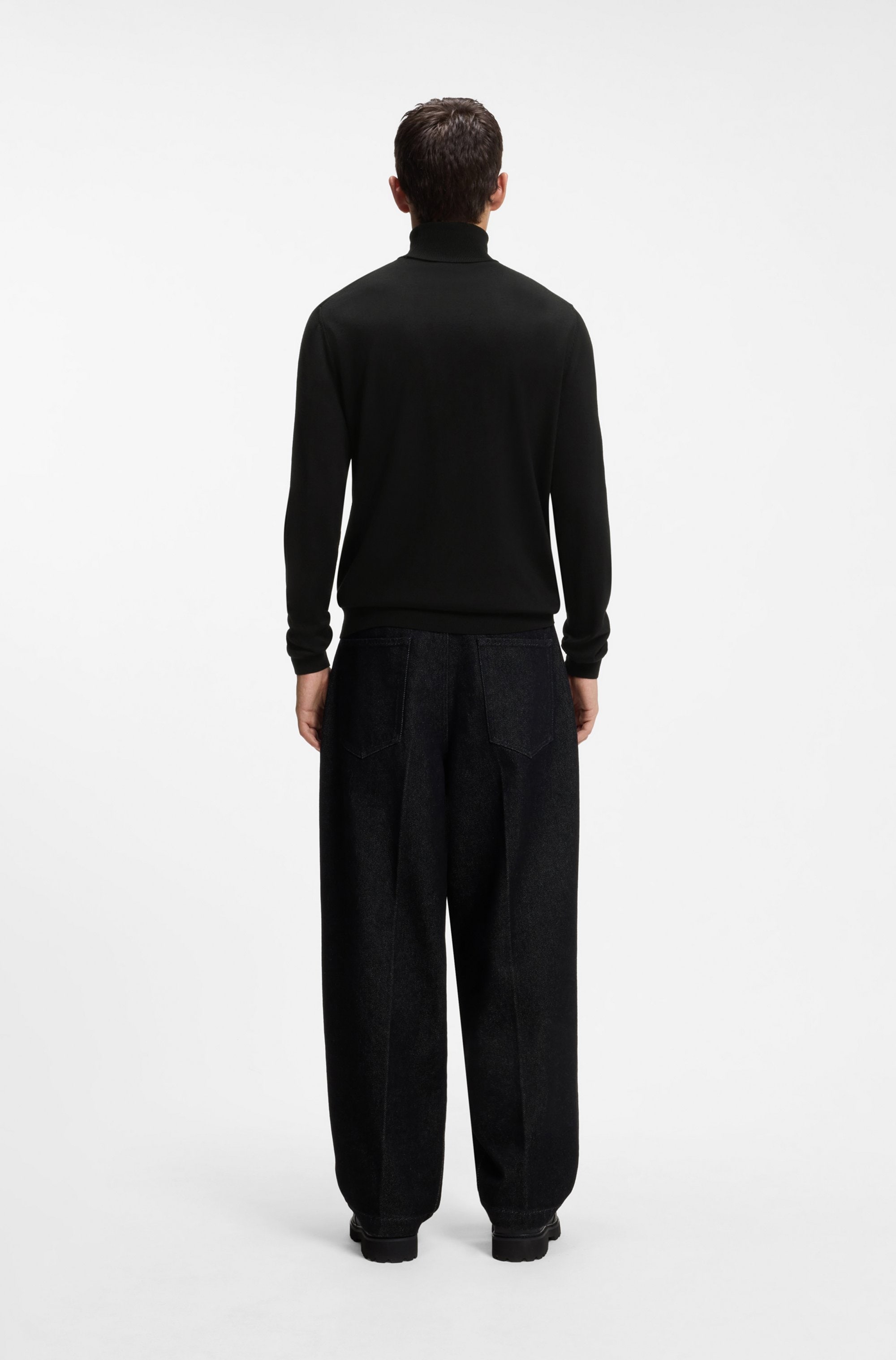 HUGO Rollkragenpullover »San Thomas-M« aus Merinowolle, regular fit