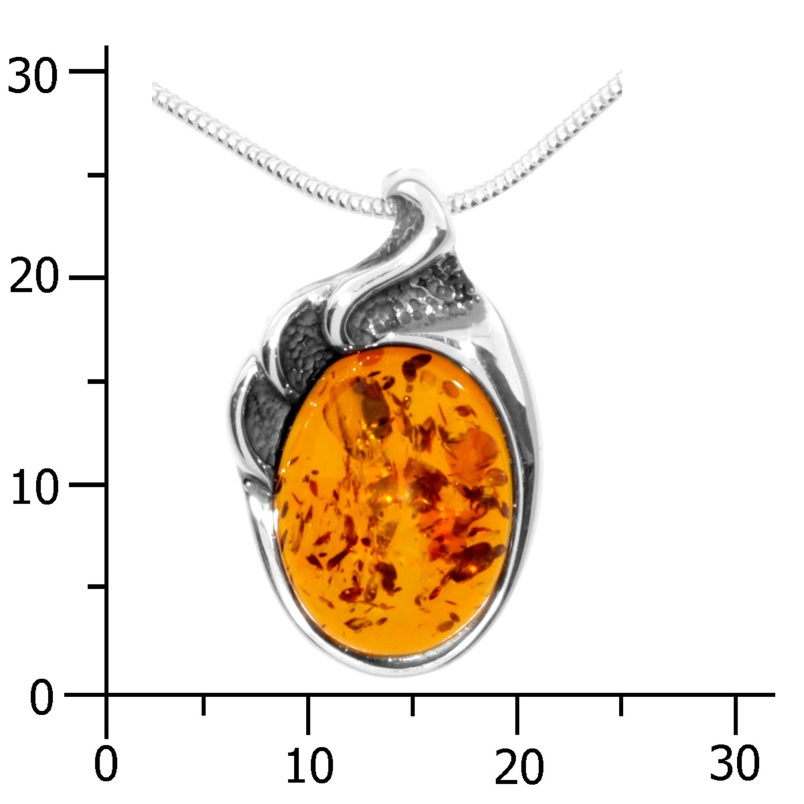 OSTSEE-SCHMUCK Kette mit Anhänger »- Gleiter-Marlen - Silber 925/000 - Bernstein«