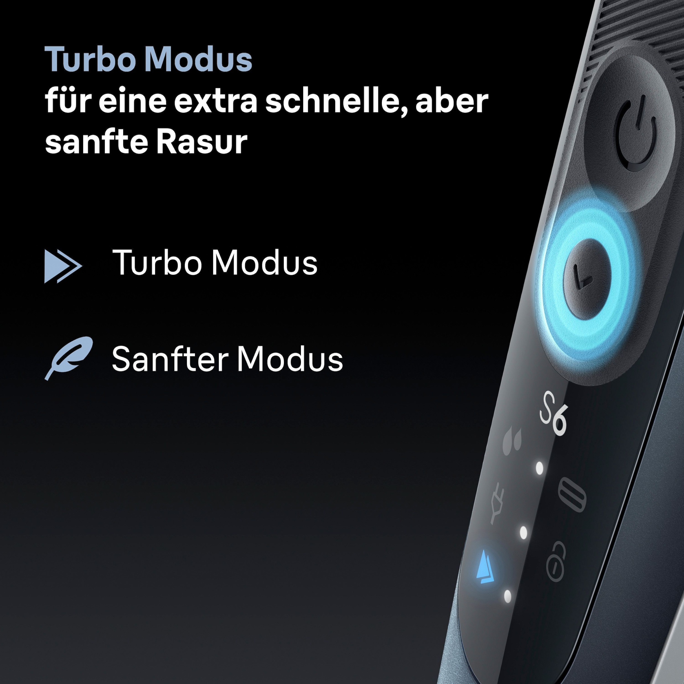 Braun Elektrorasierer »Series 6 62-G1650s« 2 Stk. Aufsätze 100% wasserdicht, +2 Aufsätze, bis zu 60 Min Akku, Made in Germany