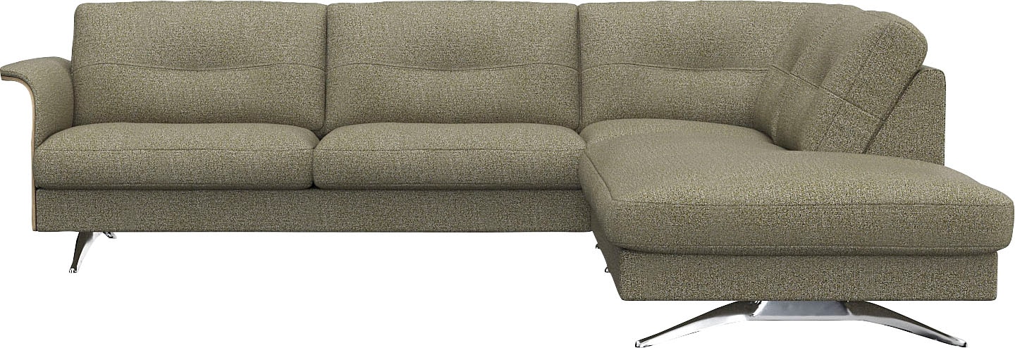 FLEXLUX Ecksofa »Glow, super bequem durch hochwertigem Sitzaufbau mit Federkern, L-Form« Skandinavisches Design, In hochwertiger Verarbeitung