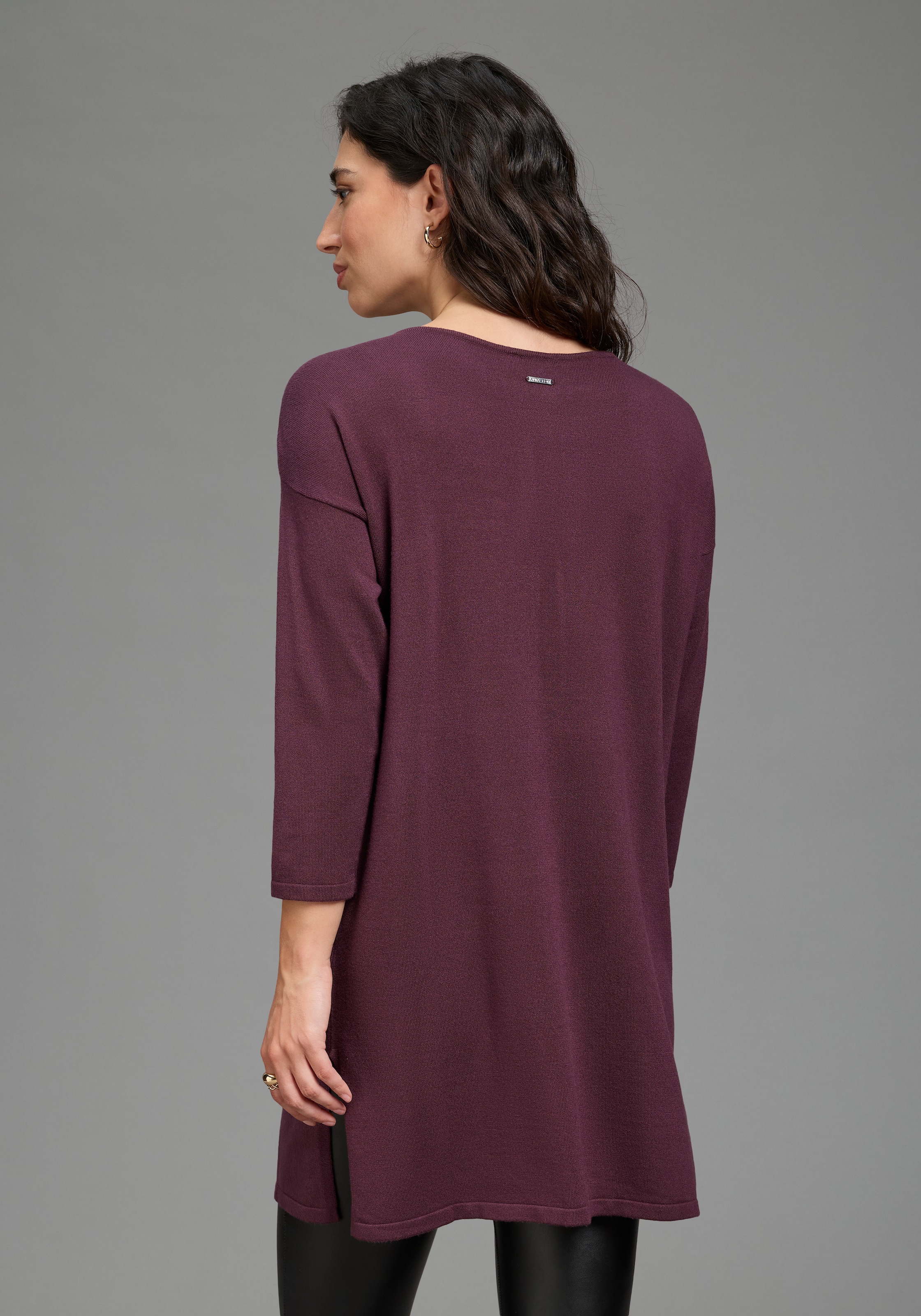 Laura Scott Strickpullover mit 3/4 Ärmeln und Nietendetail
