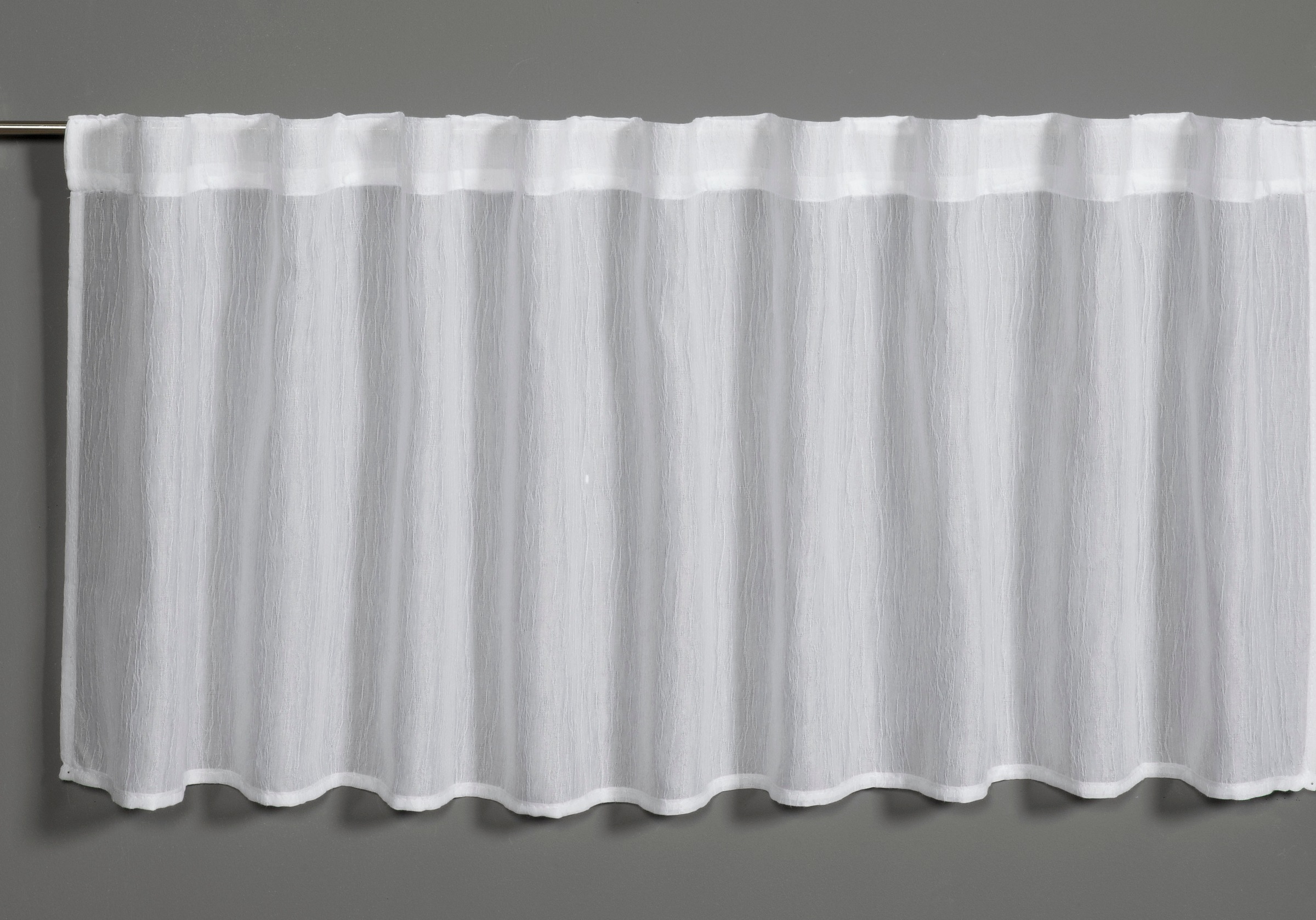 GARDINIA Gardine »Bistrogardine Jacquard-Voile«, (1 St.), transparent, Polyester, Stoff Jaquard-Voile