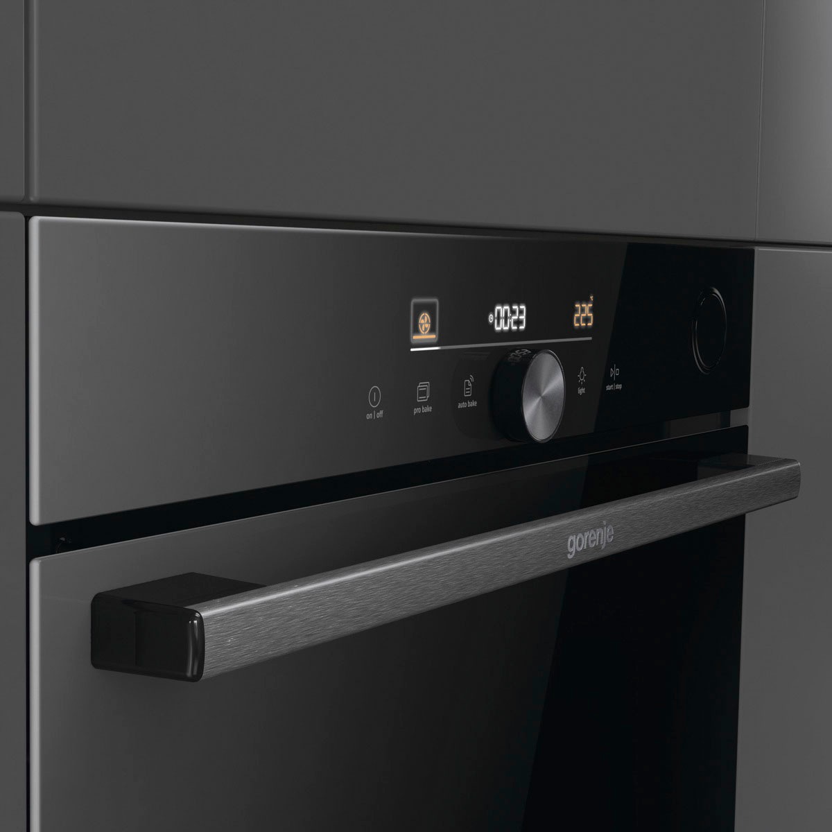 GORENJE Backofen  »BSA6747DGWI«, mit 2-fach-Teleskopauszug, Aqua-Reinigungsfunktion, AirFry-Funktion