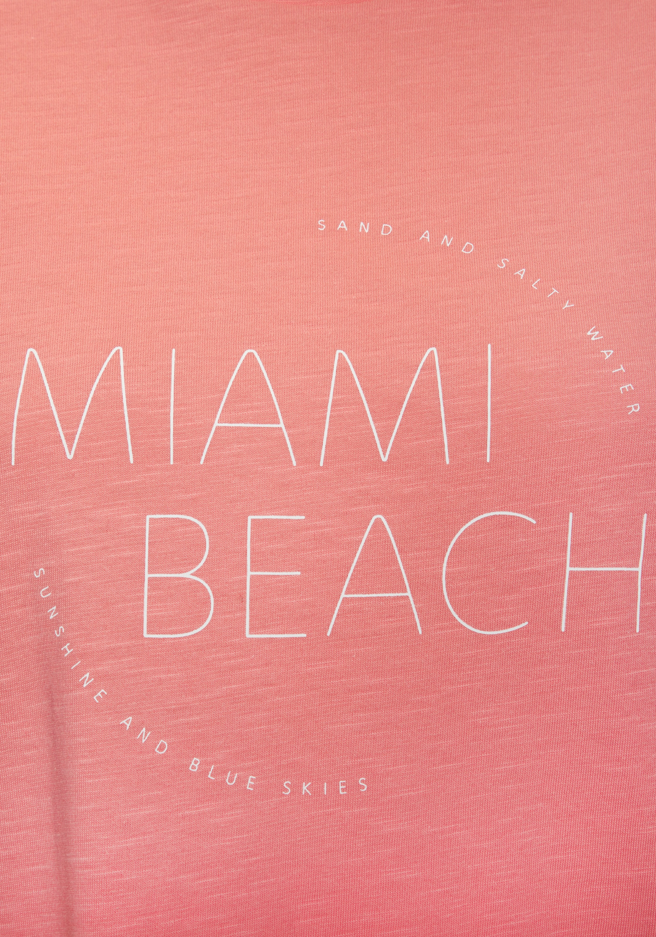 Vivance T-Shirt »mit modischem Frontprint«, aus weicher Baumwoll-Qualität