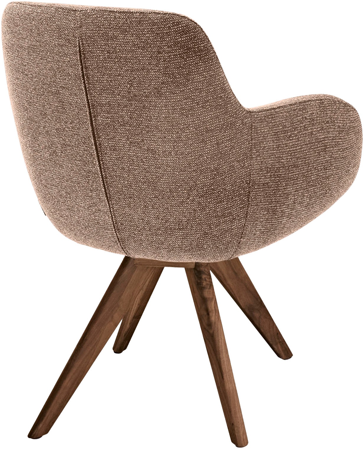 Musterring Esszimmerstuhl »Tavia«, (Set), 2 St., Chenille, Stativgestell Wildnussbaum, Drehfunktion optional, diverse Farben