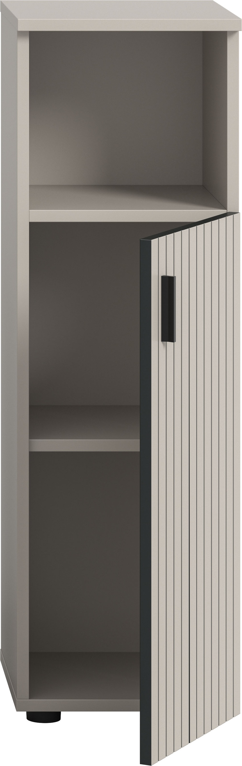 welltime Stauraumschrank »MANI, Höhe: 95 cm, Paneeloptik, 1 offenes Fach, 1 Tür« 1 Stk. tlg. Badezimmerschrank, Badschrank, Bad, Badezimmer