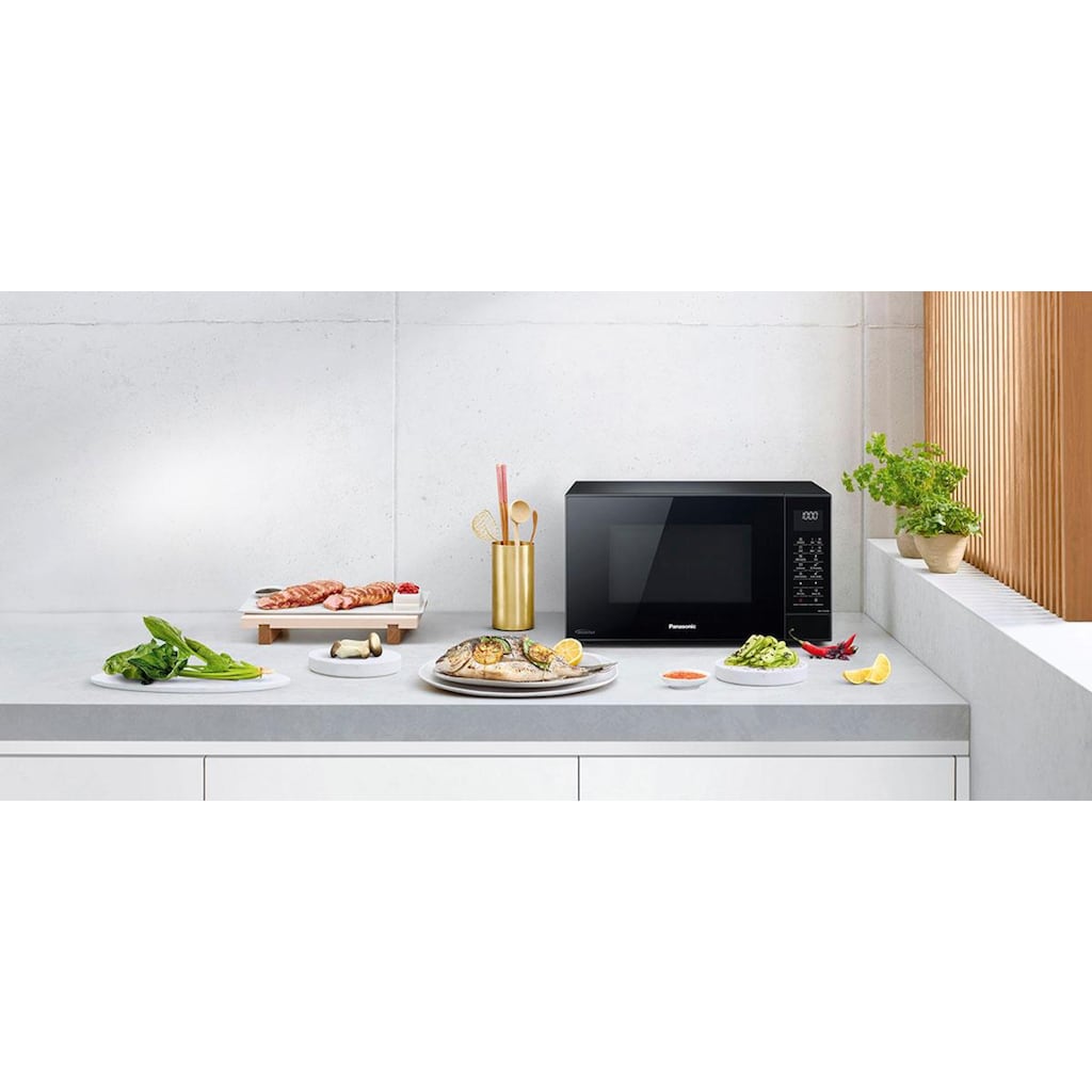 Panasonic Mikrowelle »NN-CT56JBGPG«, Grill und Heißluft, 1000 W