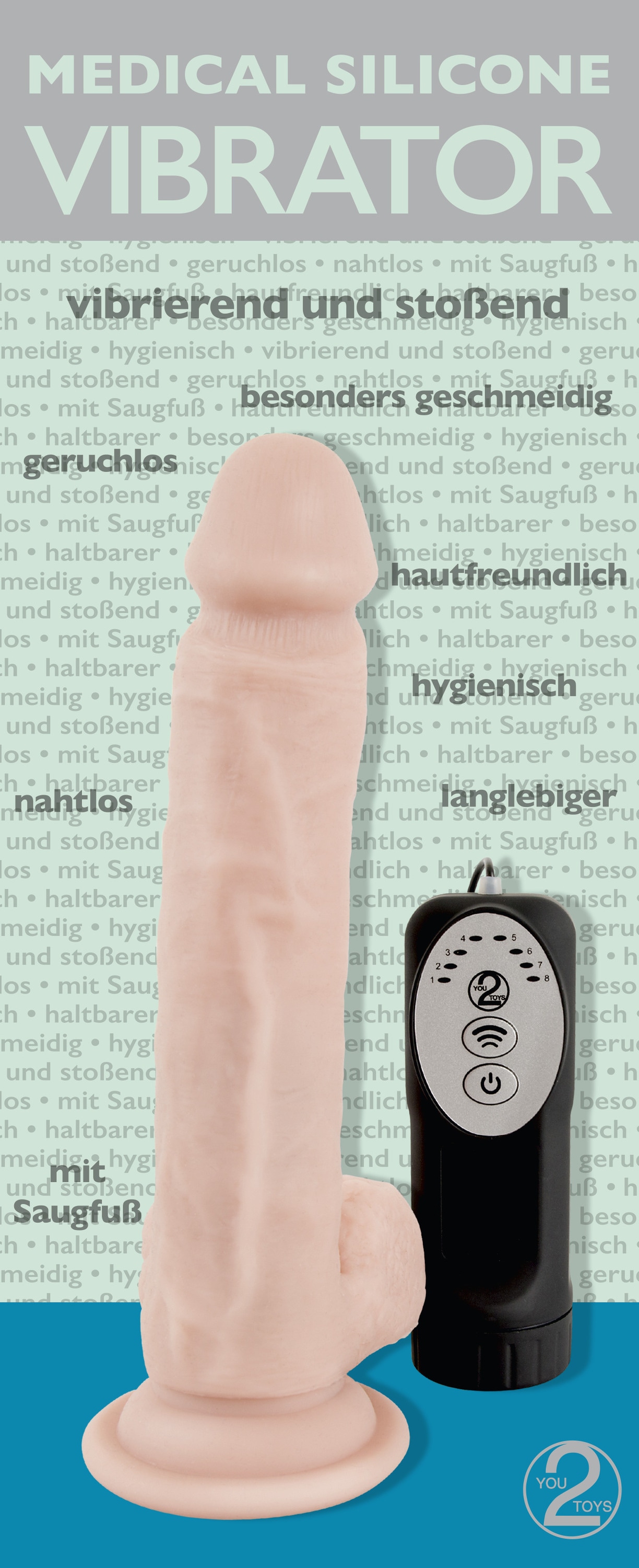 MEDICAL SILICONE Vibrator »Naturvibrator Medical Silicone Thrusting Vibrator«