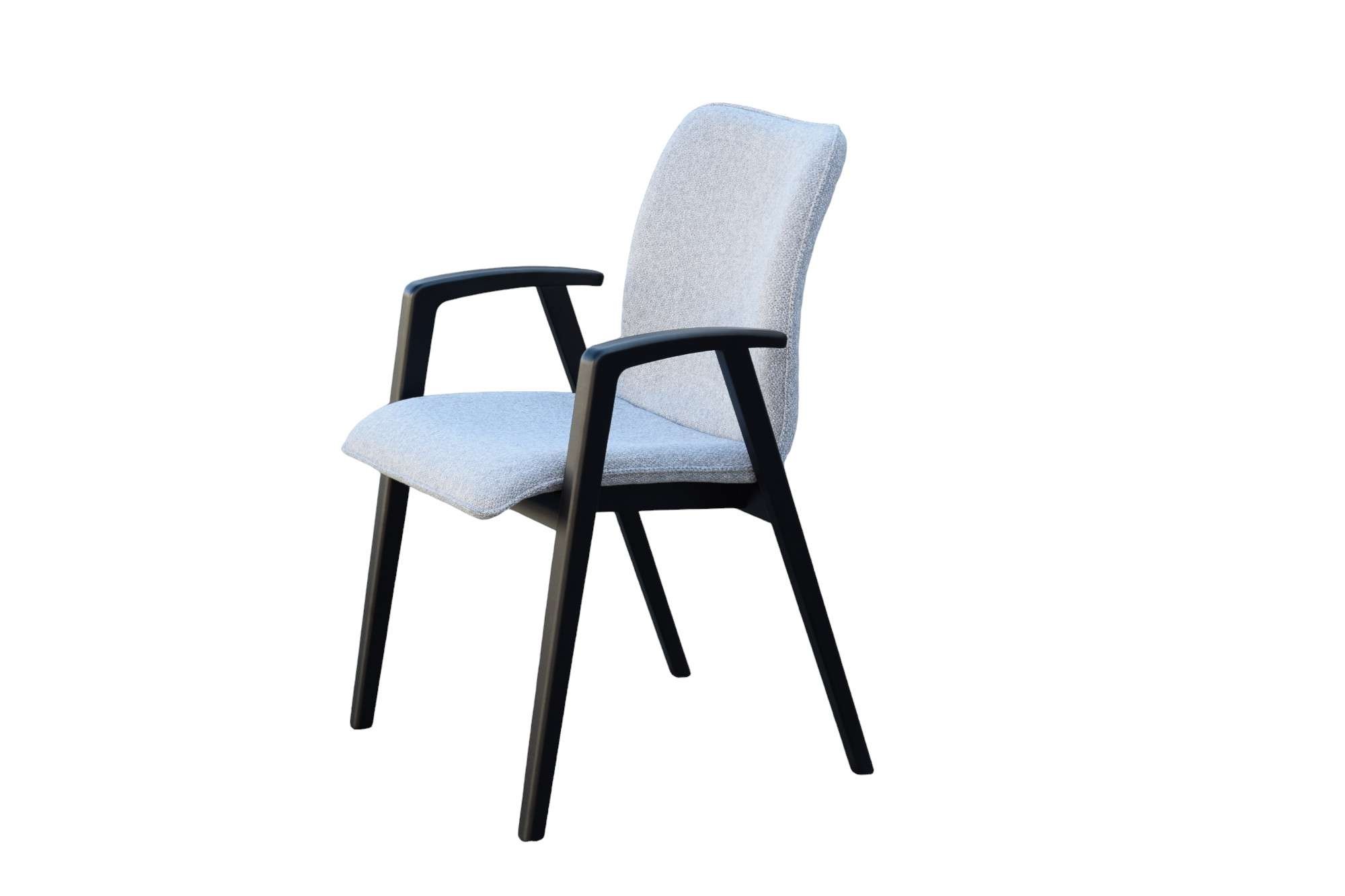 OTTO home Armlehnstuhl »Loreen Esszimmerstuhl, Polsterstuhl, Wohnstuhl, Essstuhl mit Armlehnen« (Set) 2 Stk.Massivholzgestell und Armlehnen, stilvoll, bequem, Designstuhl