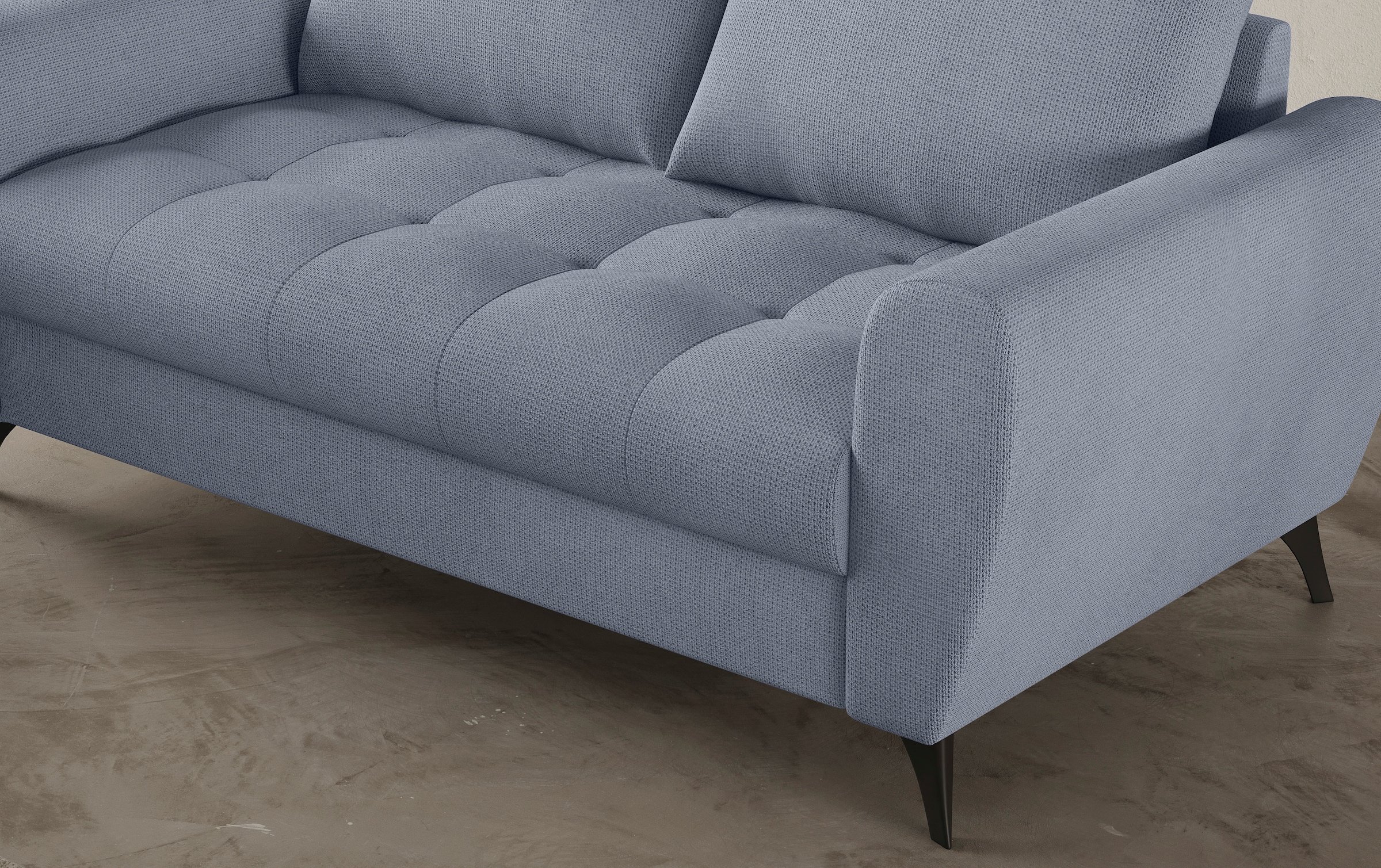 Mr. Couch 2,5-Sitzer »Blackburn II«, Wahlweise mit Kaltschaumpolsterung bis 140 kg belastbar