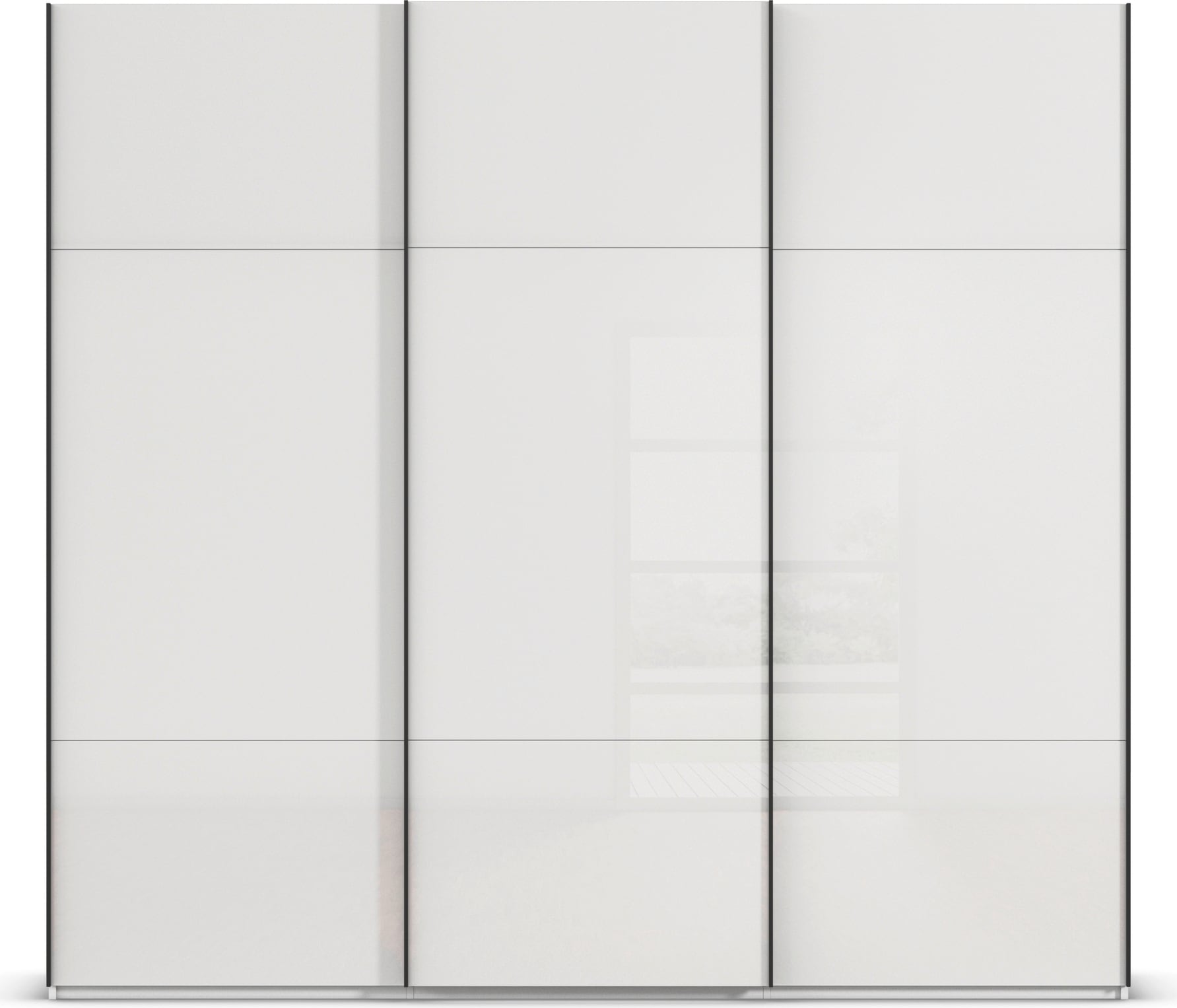 rauch Schwebetürenschrank »Kleiderschrank Schrank Garderobe Schlafzimmerschrank CONTIDO«, (in 3 verschiedenen Ausstattungen BASIC/CLASSIC/PREMIUM), aus hochwertigem Material in 6 Breiten 2 Griff-Farben MADE IN GERMANY
