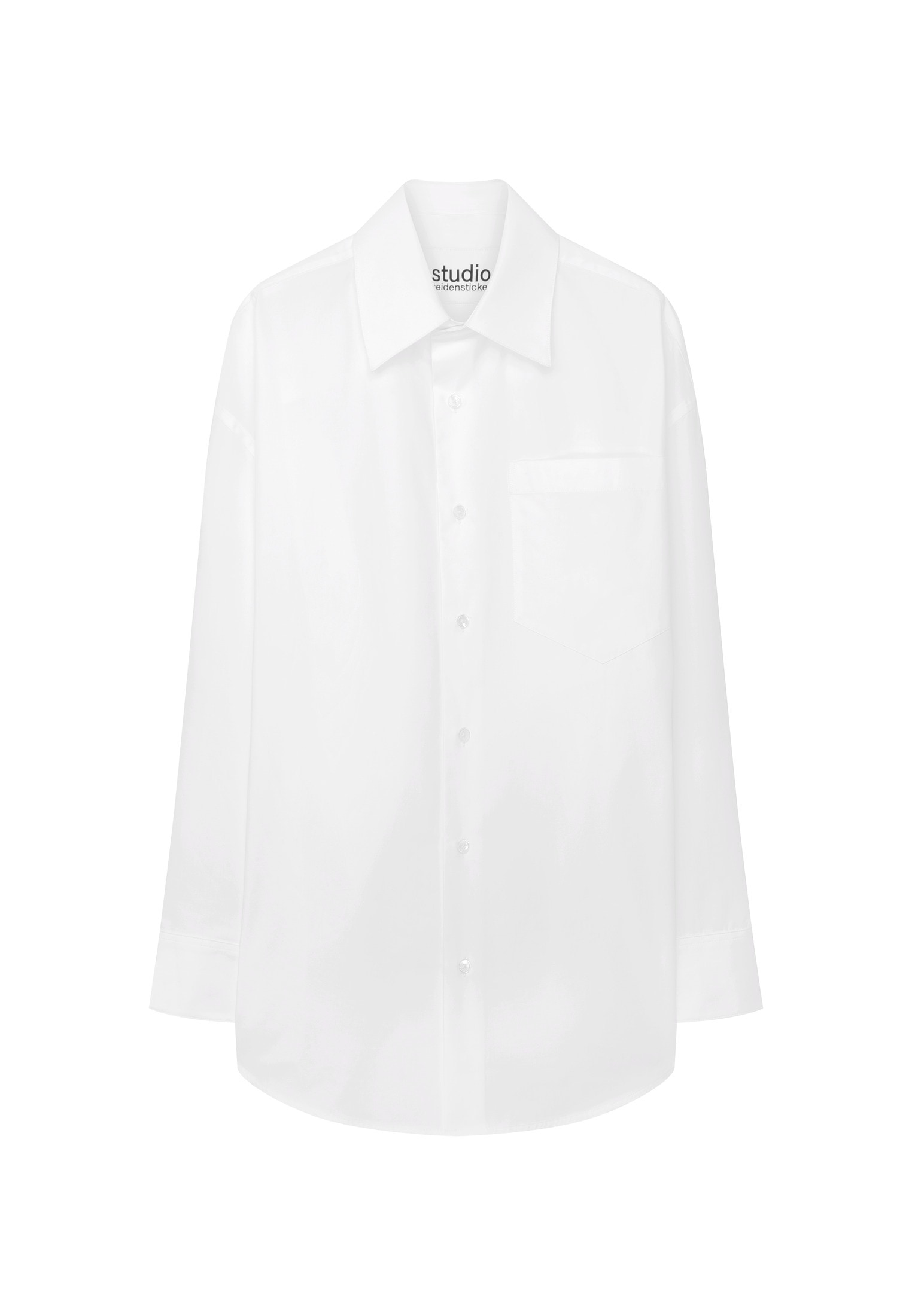 studio seidensticker Kurzarmhemd Oversized 1/1 Kentkragen Uni