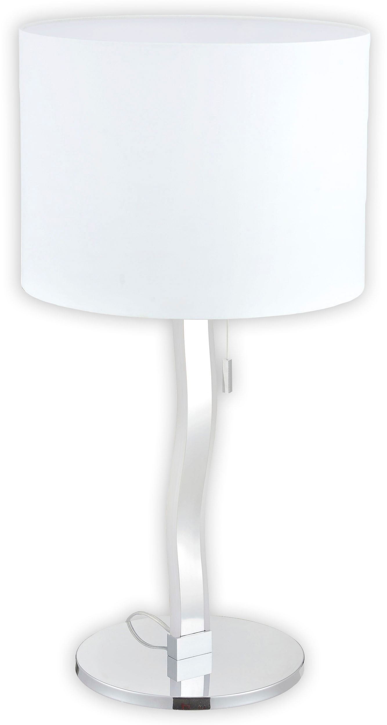 näve LED Tischleuchte »Aurelia«, 1 flammig, Leuchtmittel E27 | ohne Leuchtmittel, excl. 1x E27 max. 60W, incl. LED, Höhe 68cm, Schirm weiß D: 35cm