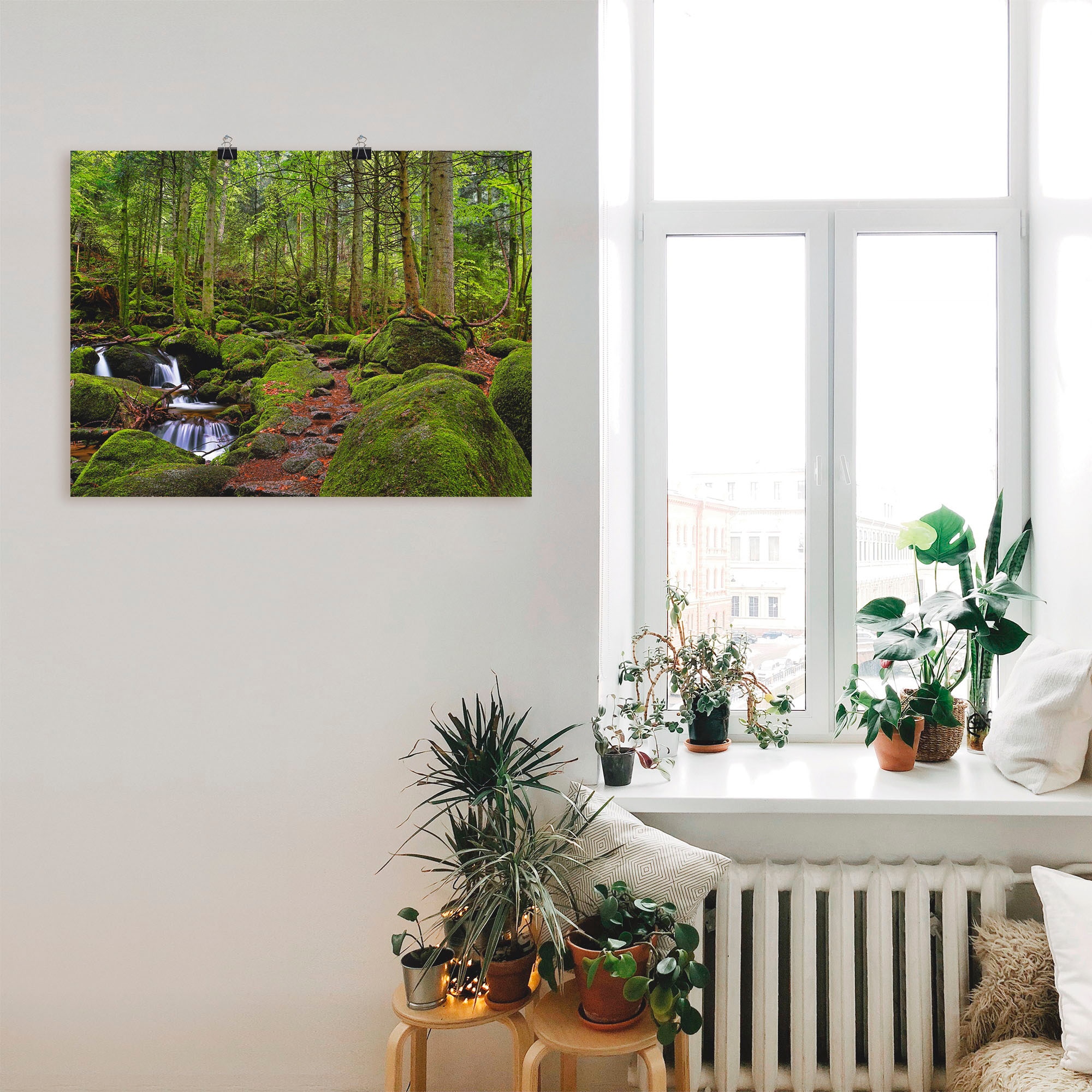Artland Wandbild »Zauberwald«, Wald, (1 St.), als Leinwandbild, Poster in verschied. Größen