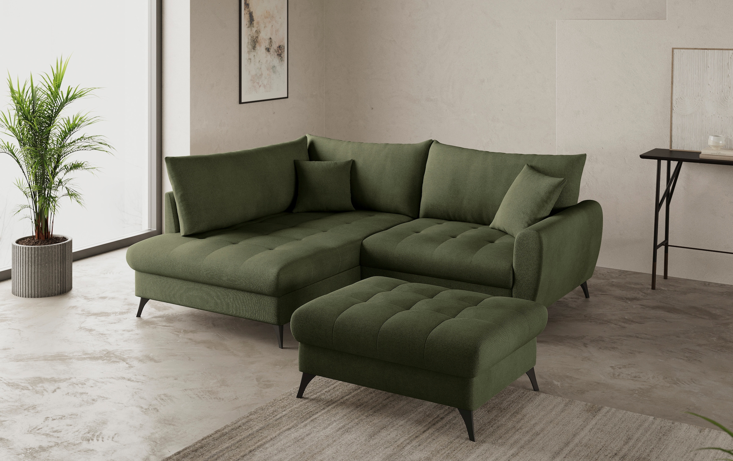 Mr. Couch Hockerbank »Blackburn II«, Passend zu der Garnitur, mit Kaltschaum, bis 140 kg belastbar