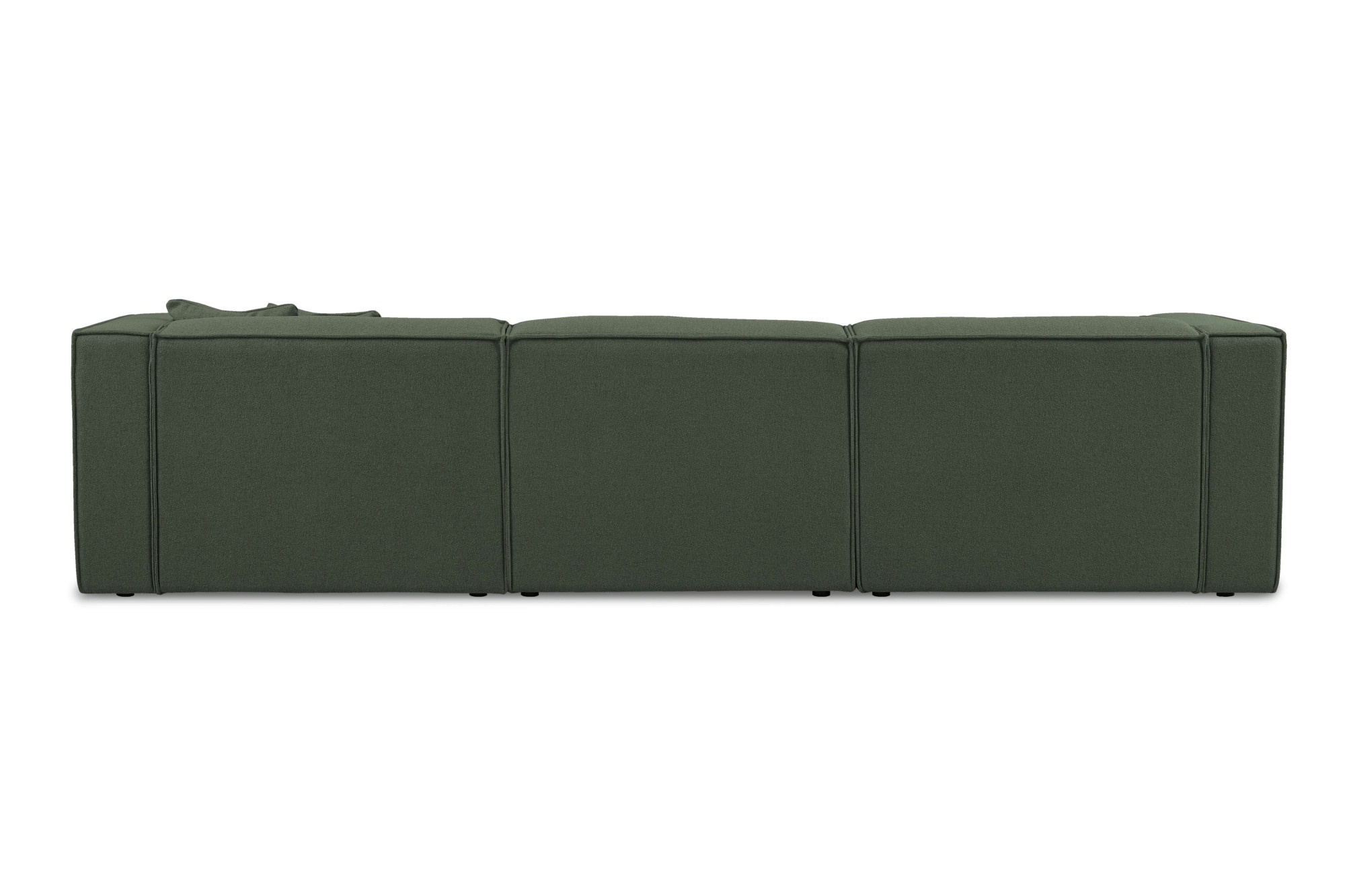 OTTO home Ecksofa »Tammie« Breite 312 cm, Webstoff fein, bodentief, mit Wellenunterfederung