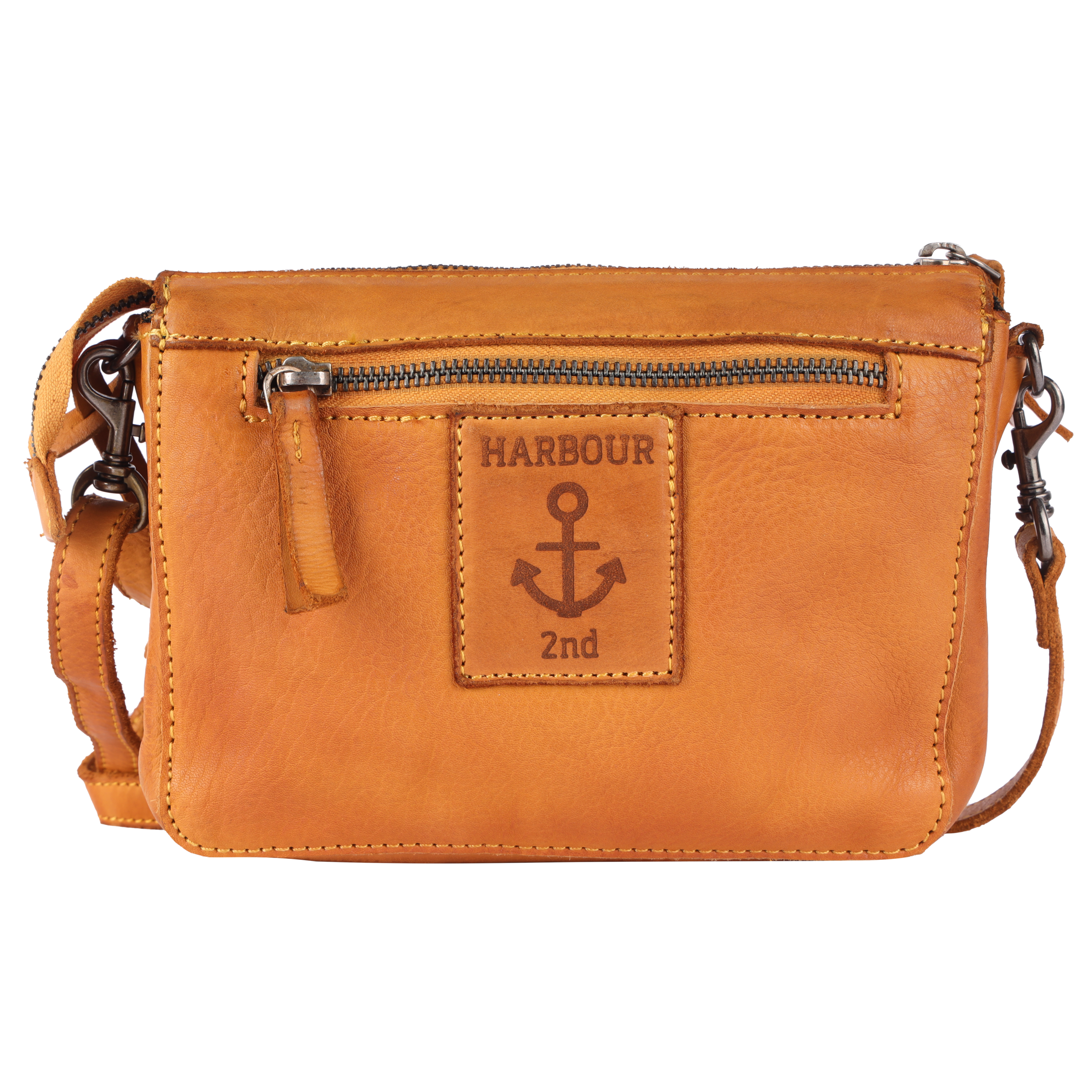 HARBOUR 2nd Umhängetasche »Tiani«, Schultertasche Handtasche Damen Tasche Damen mit Logoanhänger
