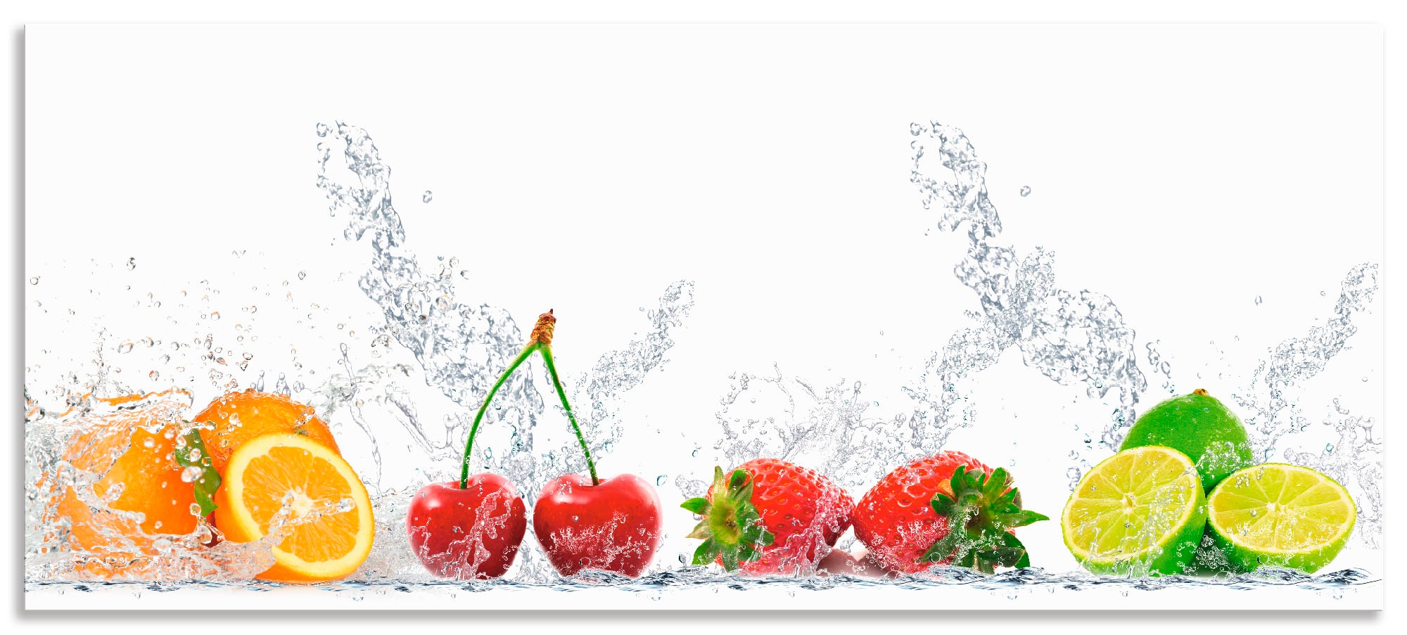 Artland Küchenrückwand »Fruchtig erfrischend gesund Fruchtmix«, (1 tlg.), Alu Spritzschutz mit Klebeband, einfache Montage
