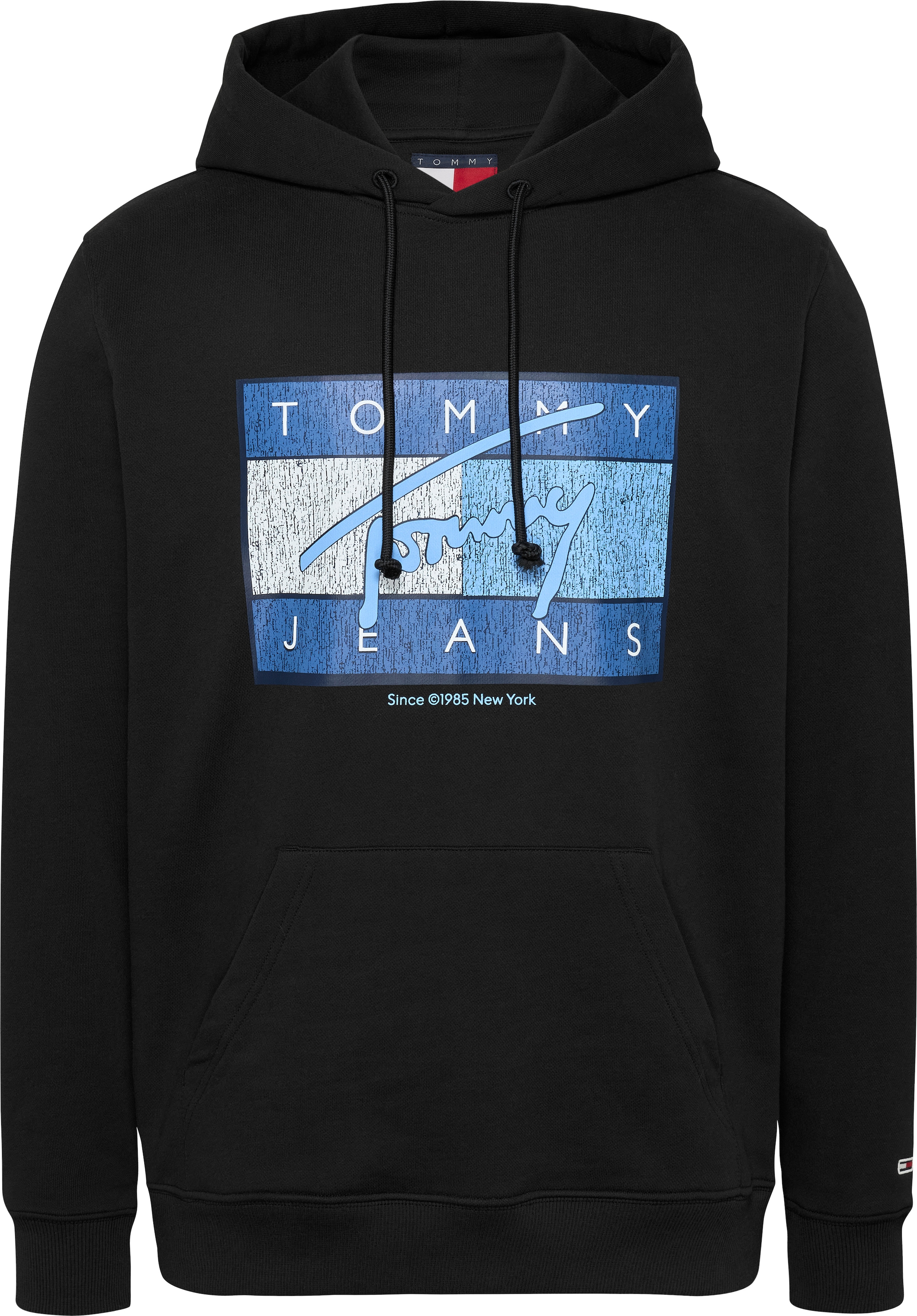 Tommy Jeans Hoodie »TJM REG DNA FLAG TWIST HOOD EXT«, mit großem Logo