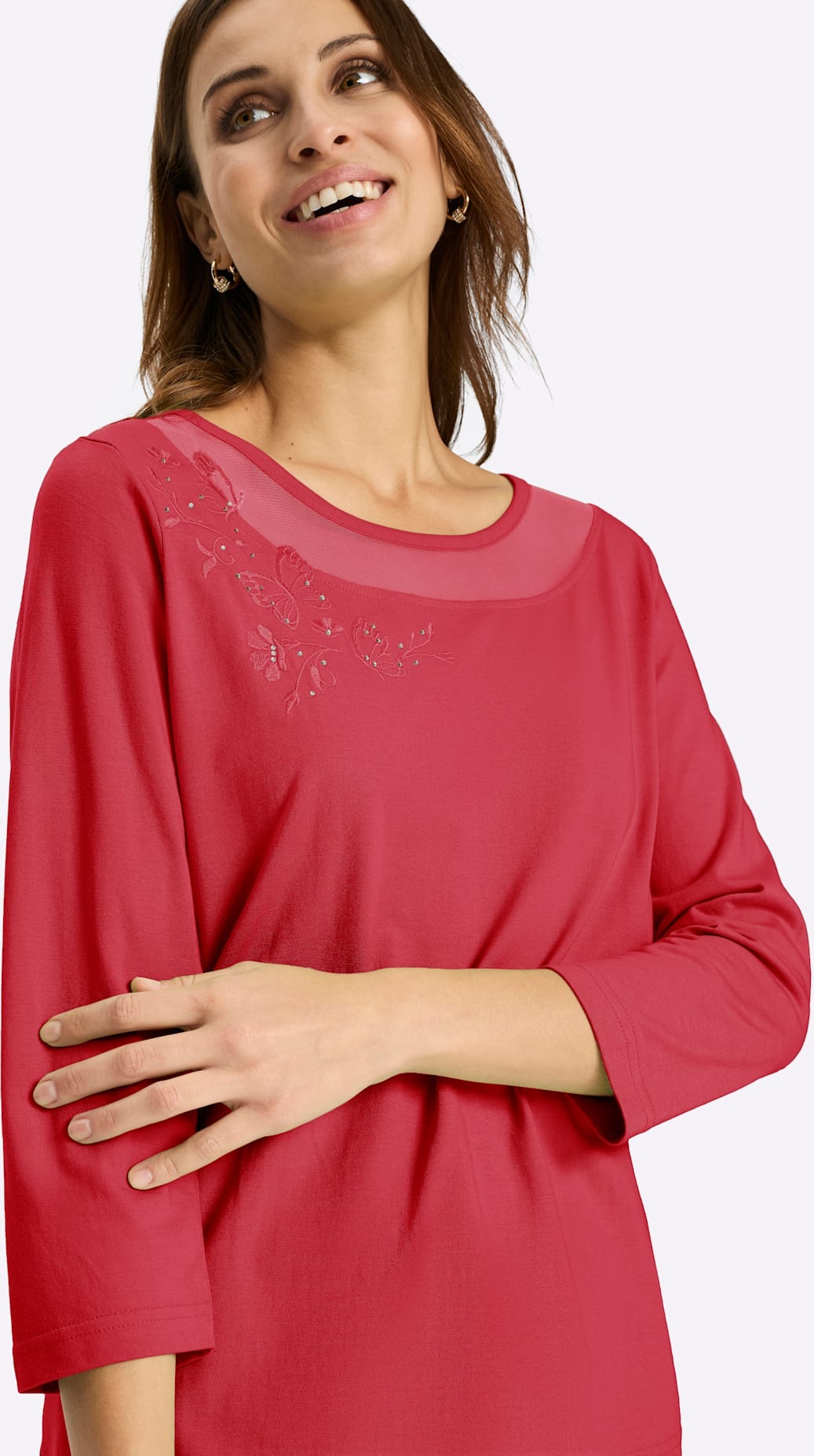 Lady 3/4-Arm-Shirt »Rundhals-Shirt« 1 tlg.