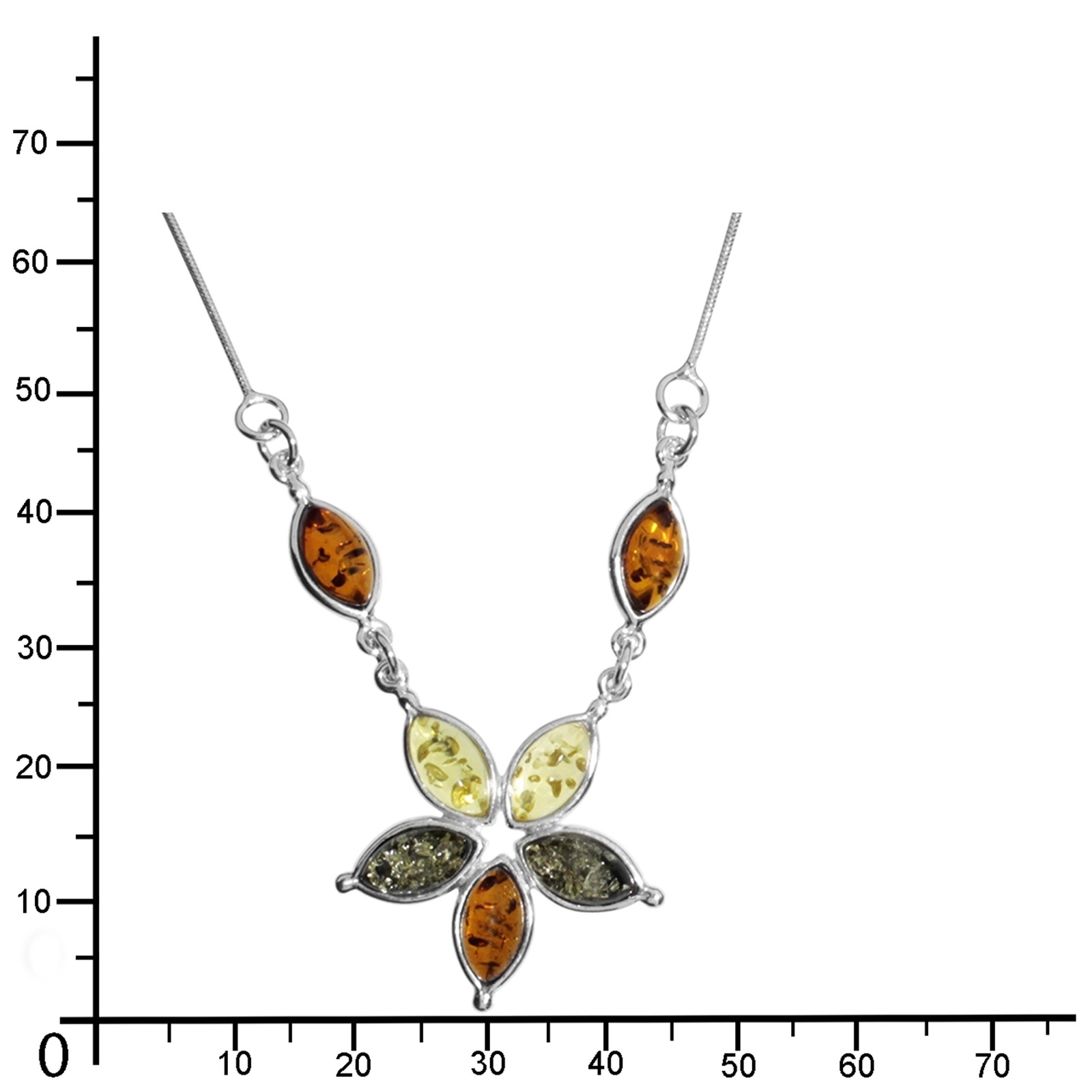 OSTSEE-SCHMUCK Collier »- Nuka - Silber 925/000 - Bernstein«
