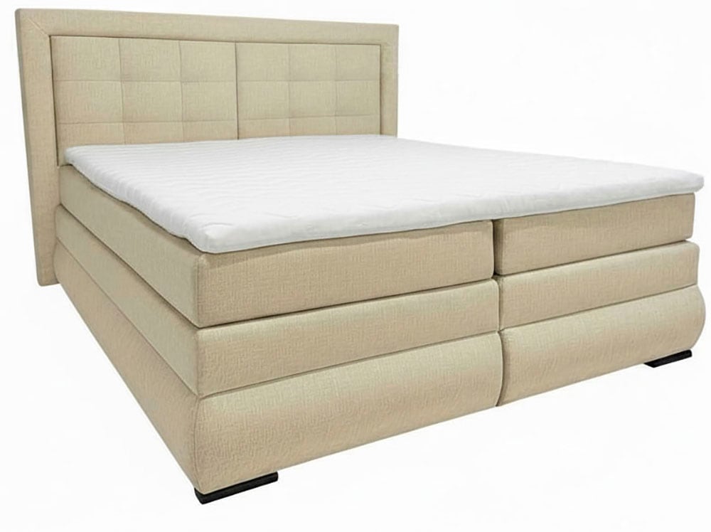 OTTO home Boxspringbett »MIVVA inkl. Bettkasten & Topper, Komfortliegehöhe: 67cm, Breite: 180cm« in H3, H4 oder Hmix H3/H4, wahlweise mit oder ohne LED-Leuchten