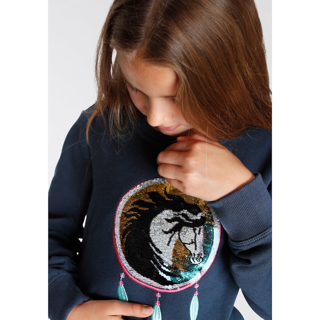 Scout Sweatshirt »DREAMCATCHER«, mit Wendepailletten