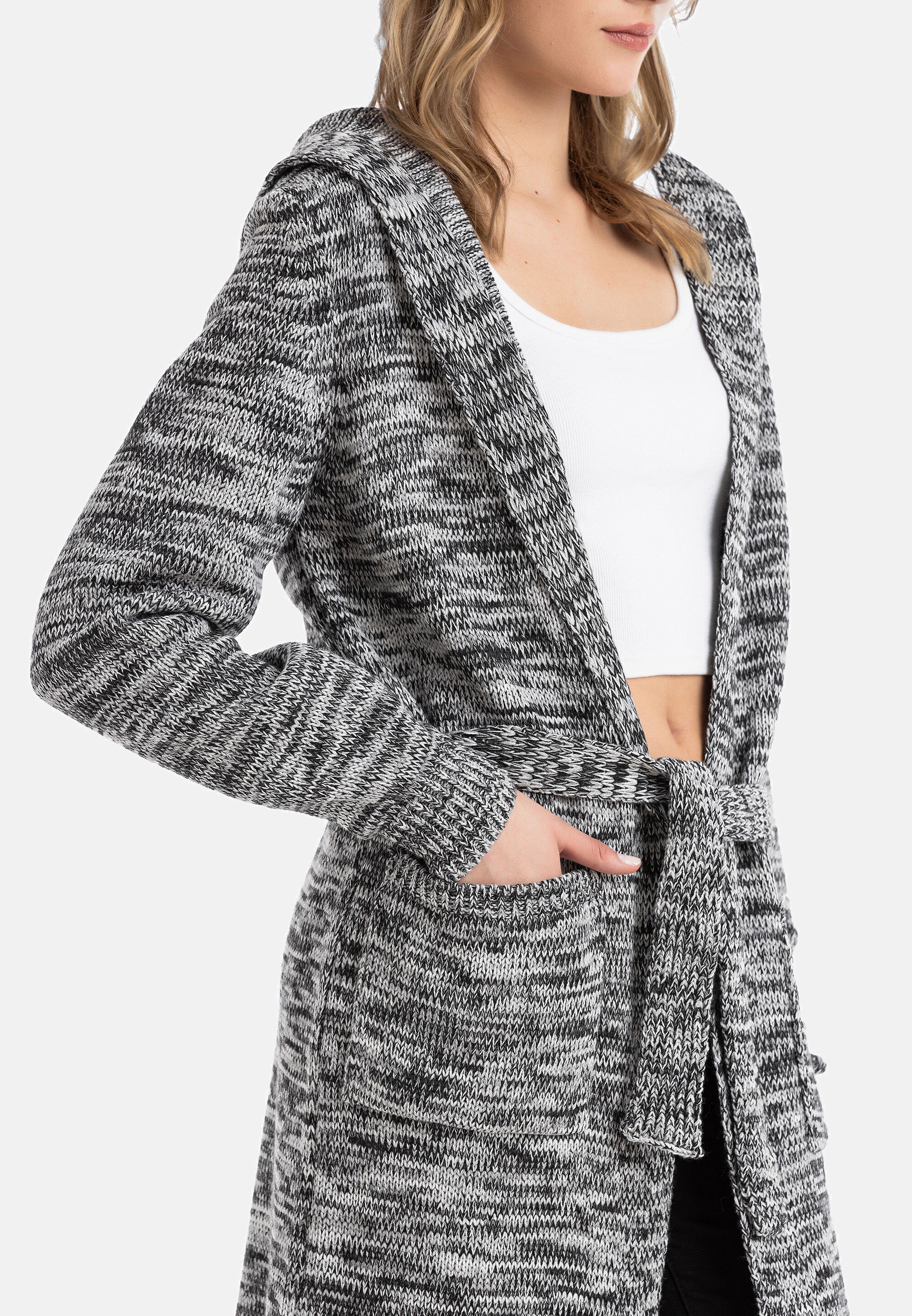 Cipo & Baxx Cardigan »WP239« mit Kapuze
