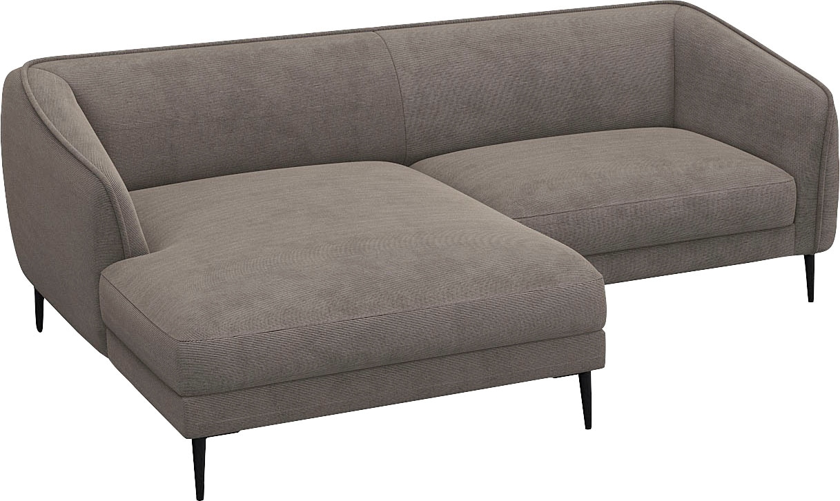 FLEXLUX Ecksofa »Belle Designsofa, bequem durch Kaltschaum im Sitz« Skandinavisches Design, In hochwertiger Verarbeitung, B/T 218/149 cm