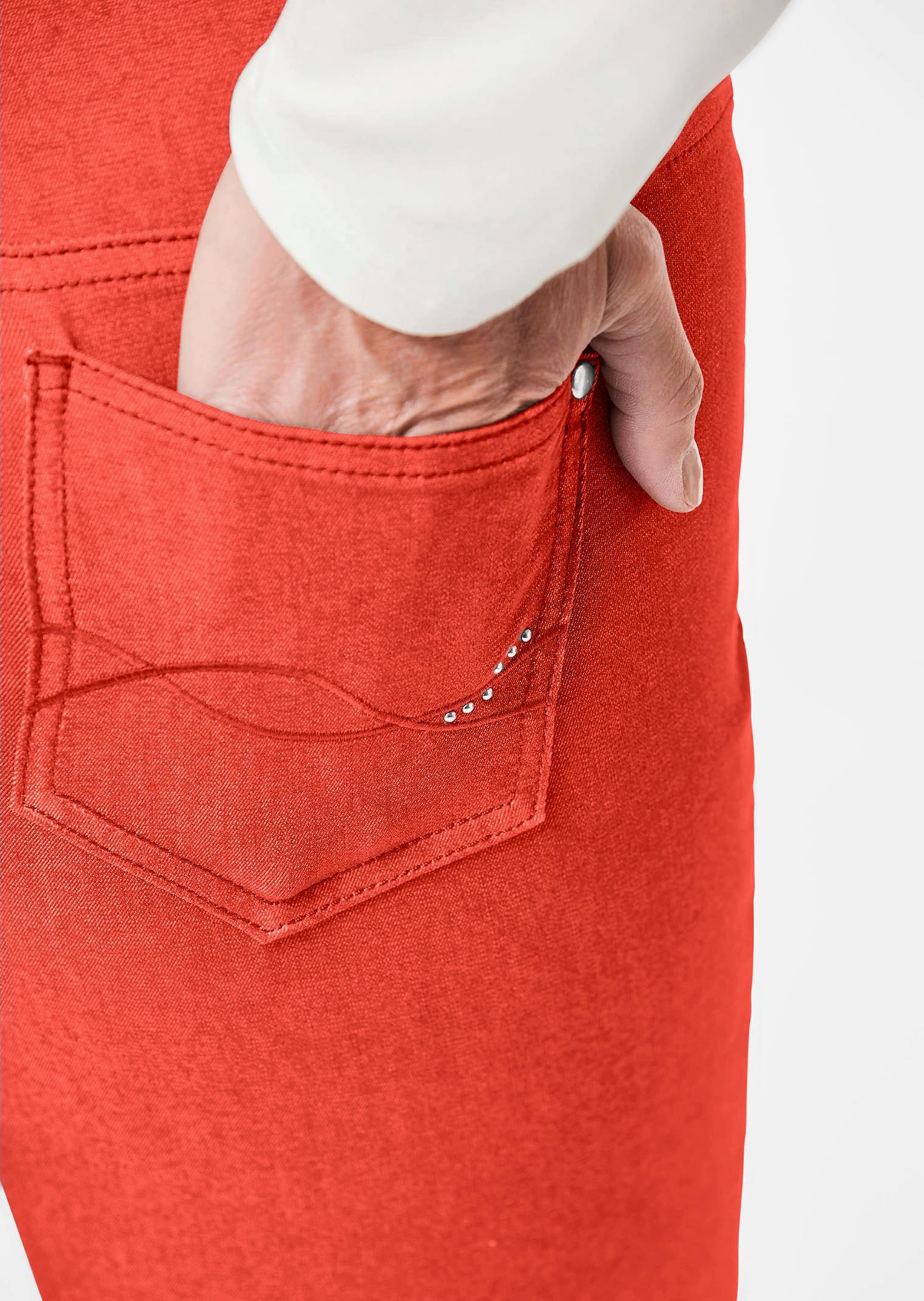 GOLDNER 7/8-Hose »Kurzgröße Schmale Stretchhose BELLA«