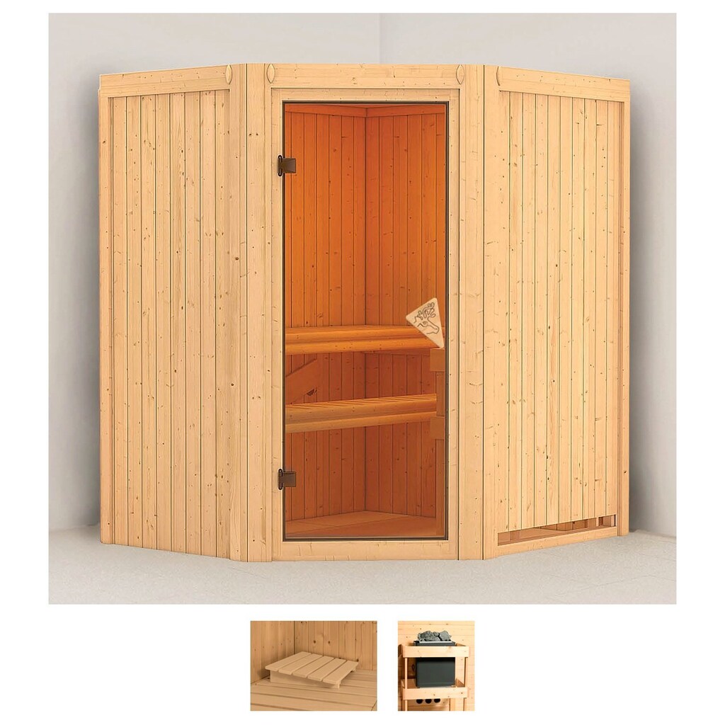 Karibu Sauna »Tomke«, (Set)