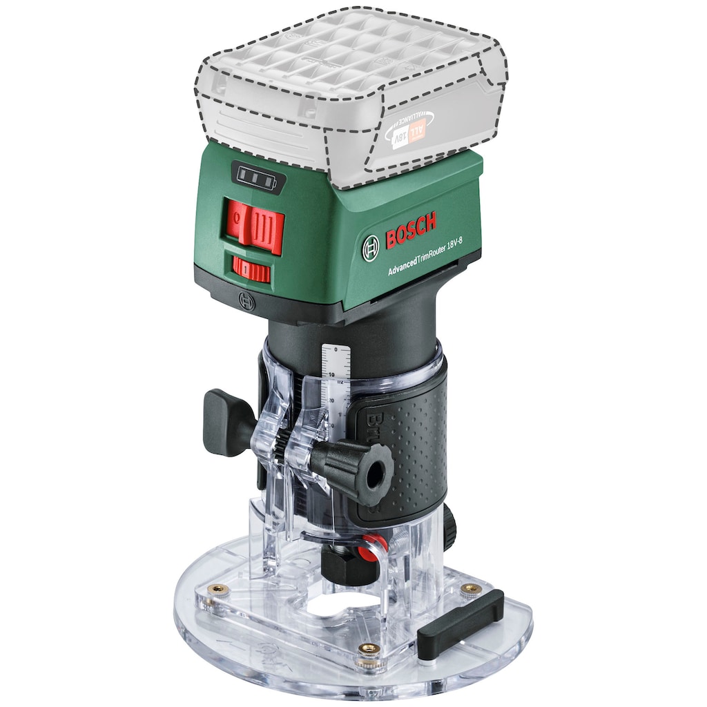 Bosch Home & Garden Akku-Fräse »AdvancedTrimRouter 18V-8 Solo Tool«