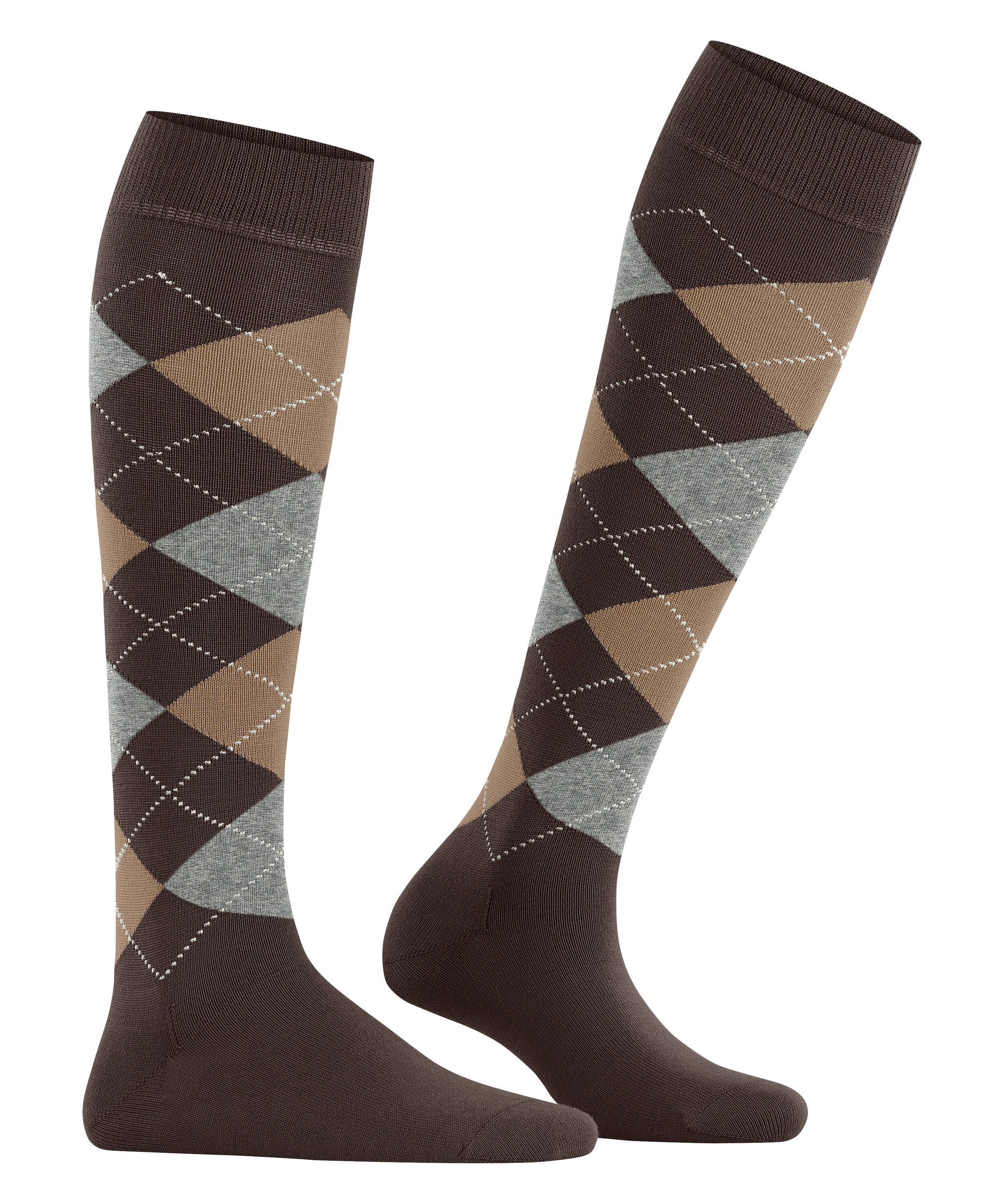 Burlington Kniestrümpfe »Marylebone« Einheitsgröße 36-41, wärmende Wollmischung, Argyle-Muster