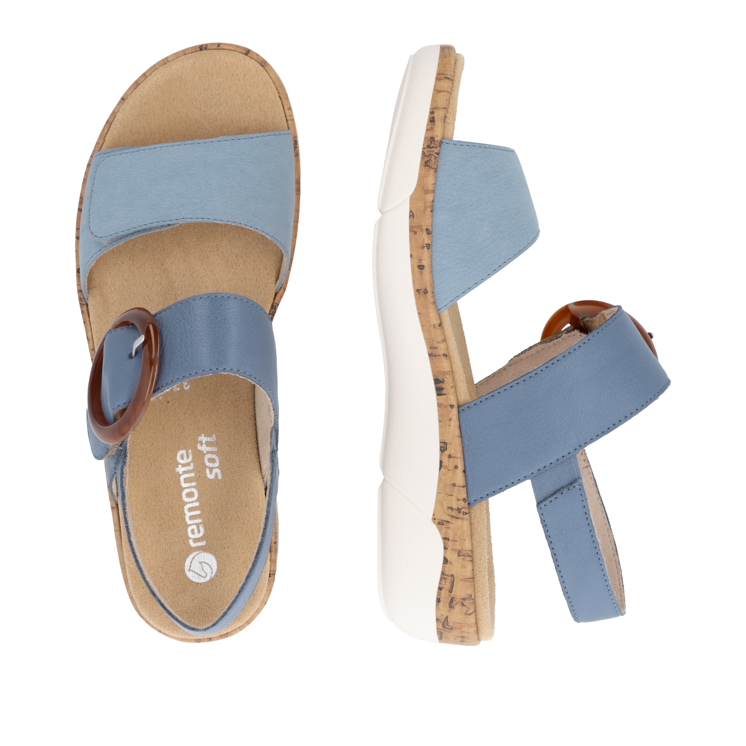 Remonte Keilsandalette  Sommerschuh, Riemchensandale, praktische Klettverschlüsse