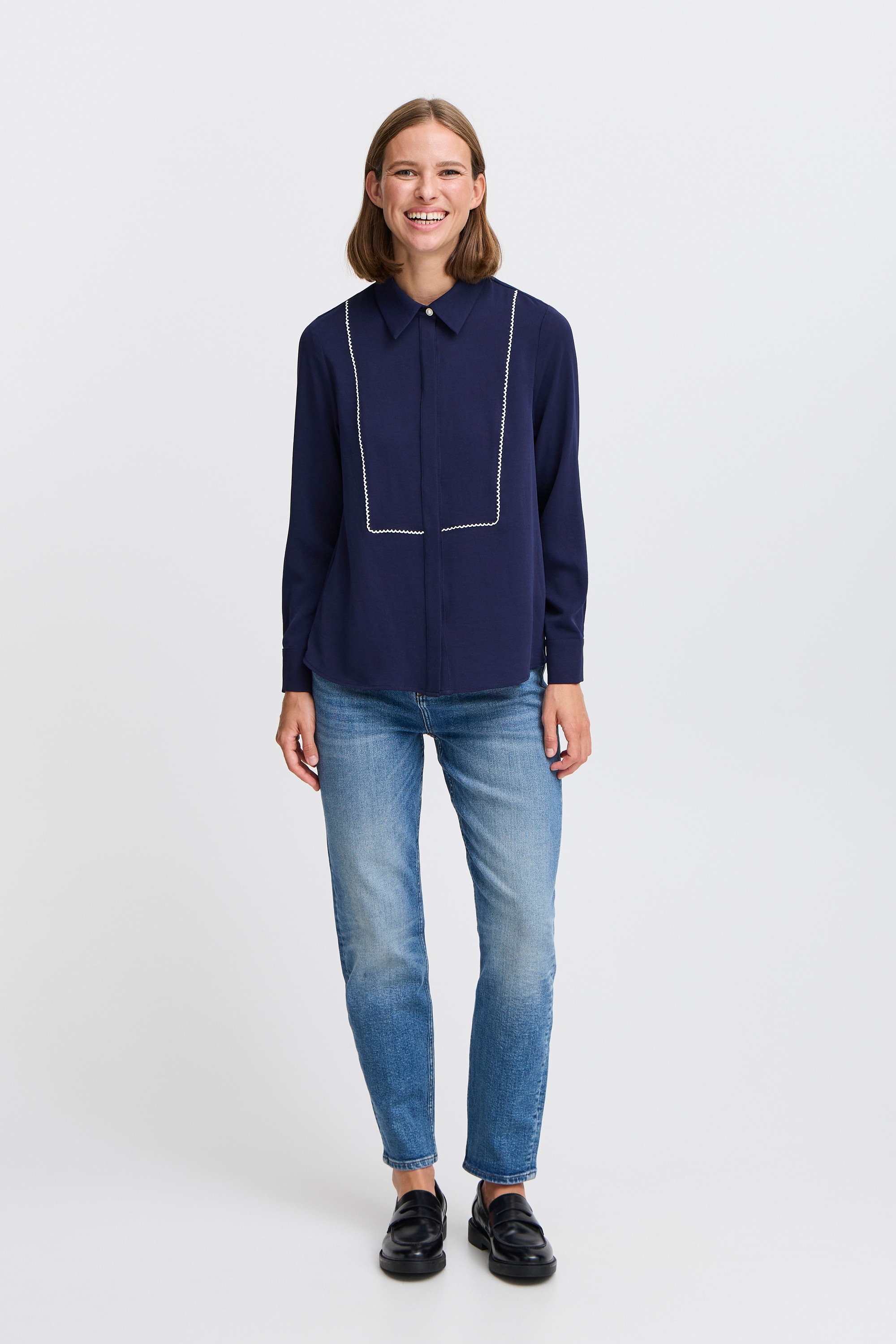 b.young Kurzarmbluse »Damen Kurzarm-Bluse BYIDALINE«