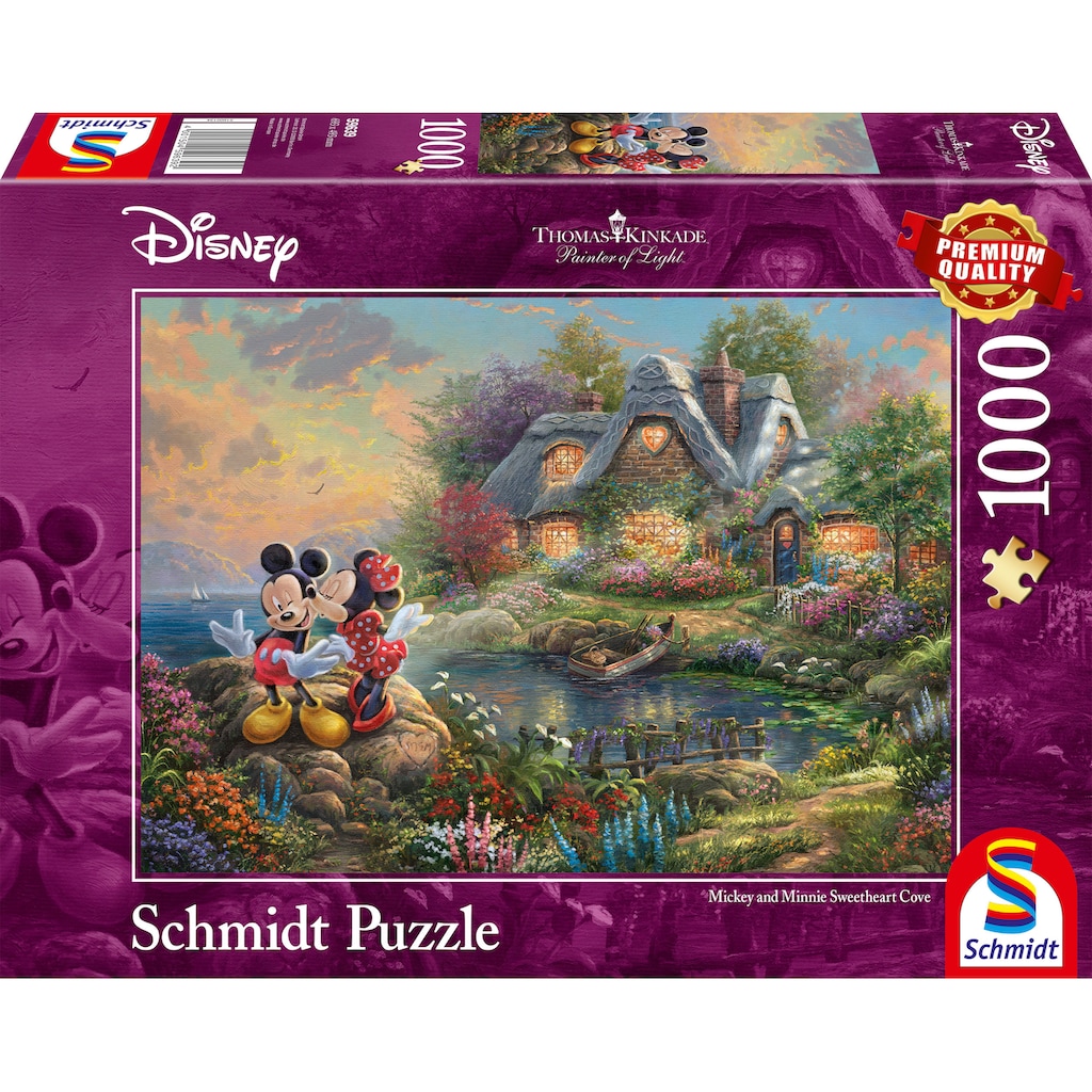 Schmidt Spiele Puzzle »Disney, Sweethearts Mickey & Minnie«, Thomas Kinkade