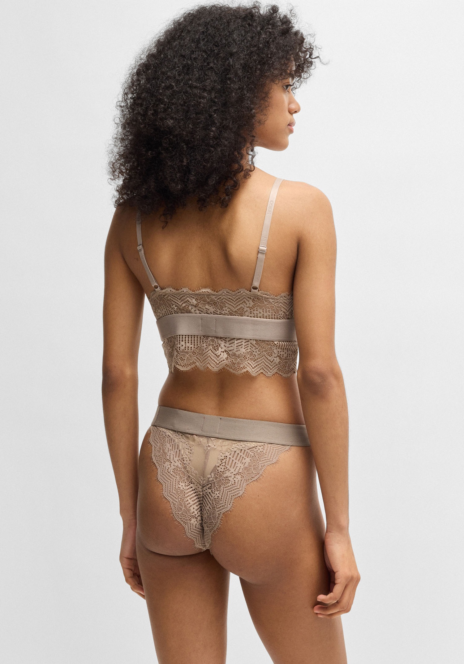 HUGO Underwear Slip »BRIEF RL LACE«, aus Stretch-Spitze, mit Logoschriftzug auf dem Bund