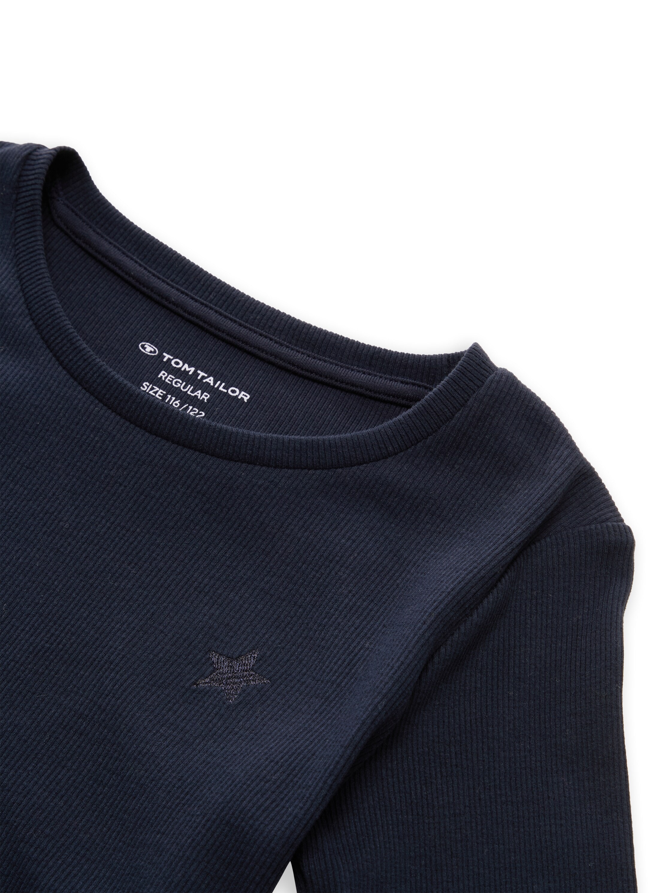 TOM TAILOR Langarmshirt mit Stickerei