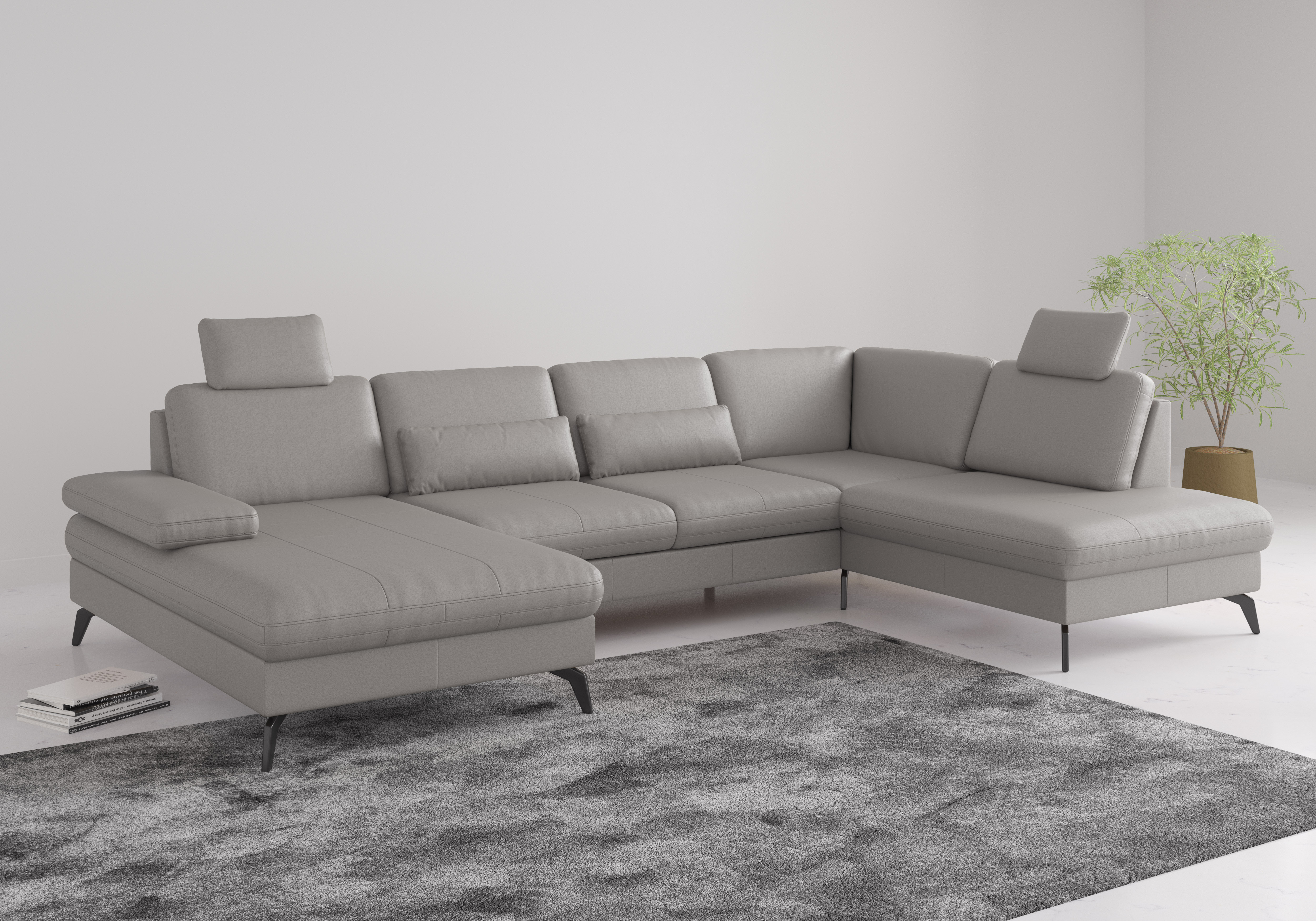 sit&more Wohnlandschaft "Morris Jubi" wahlweise mit Armteilverstellung, Schlaffunktion & Bettkasten