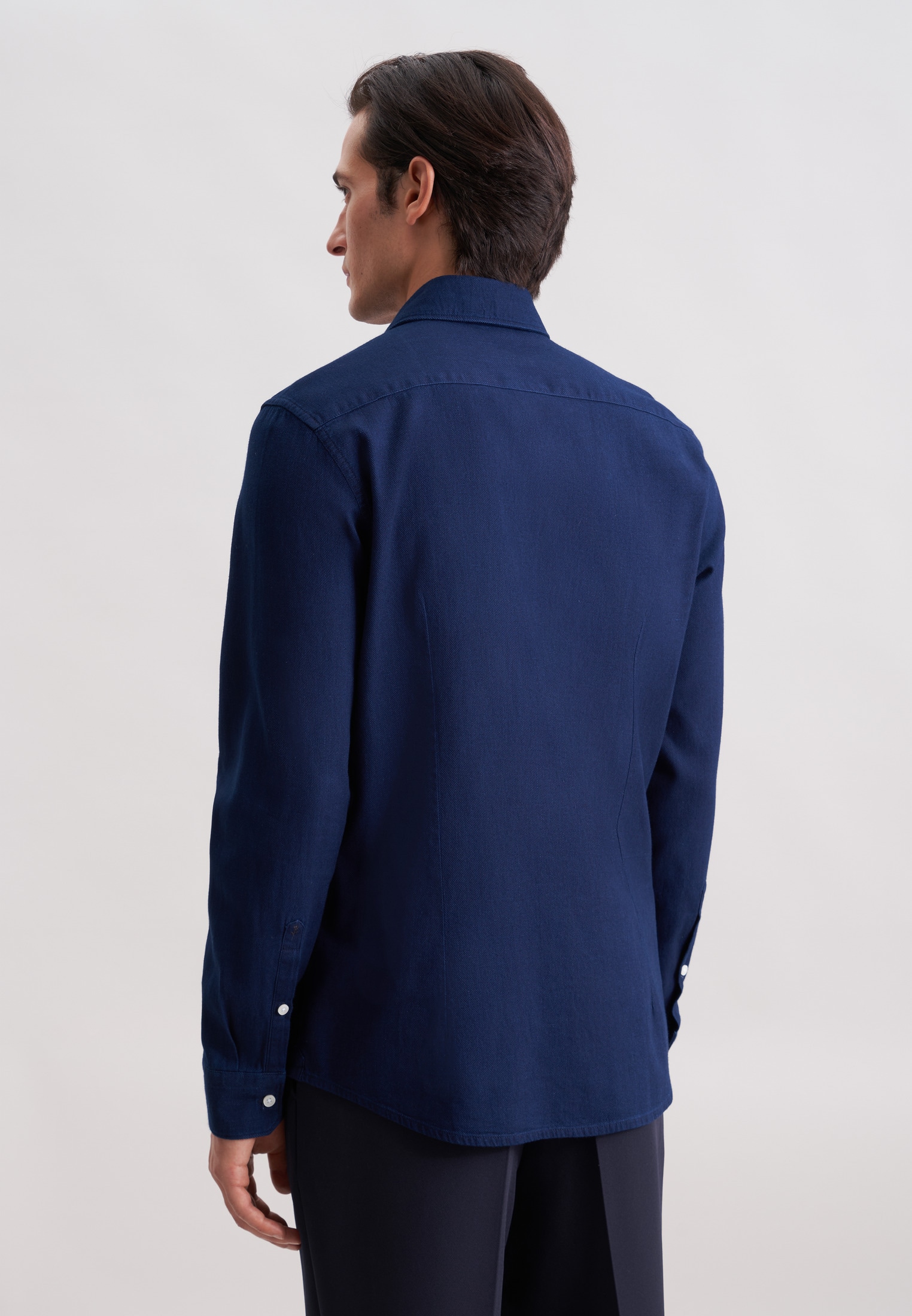 seidensticker Businesshemd Slim 1/1 Kentkragen Struktur