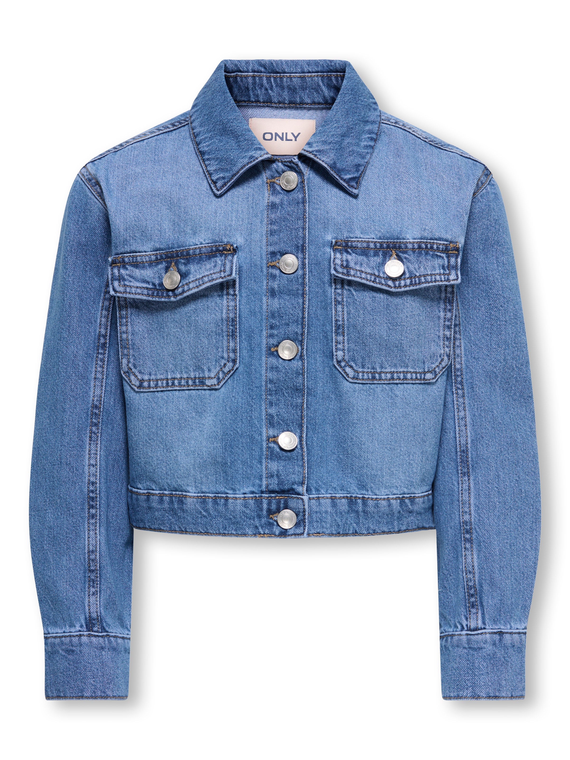 KIDS ONLY Jeansjacke »KOGLUMI LS JACKET DNM PIM NOOS«, kurz, in klassischer Form