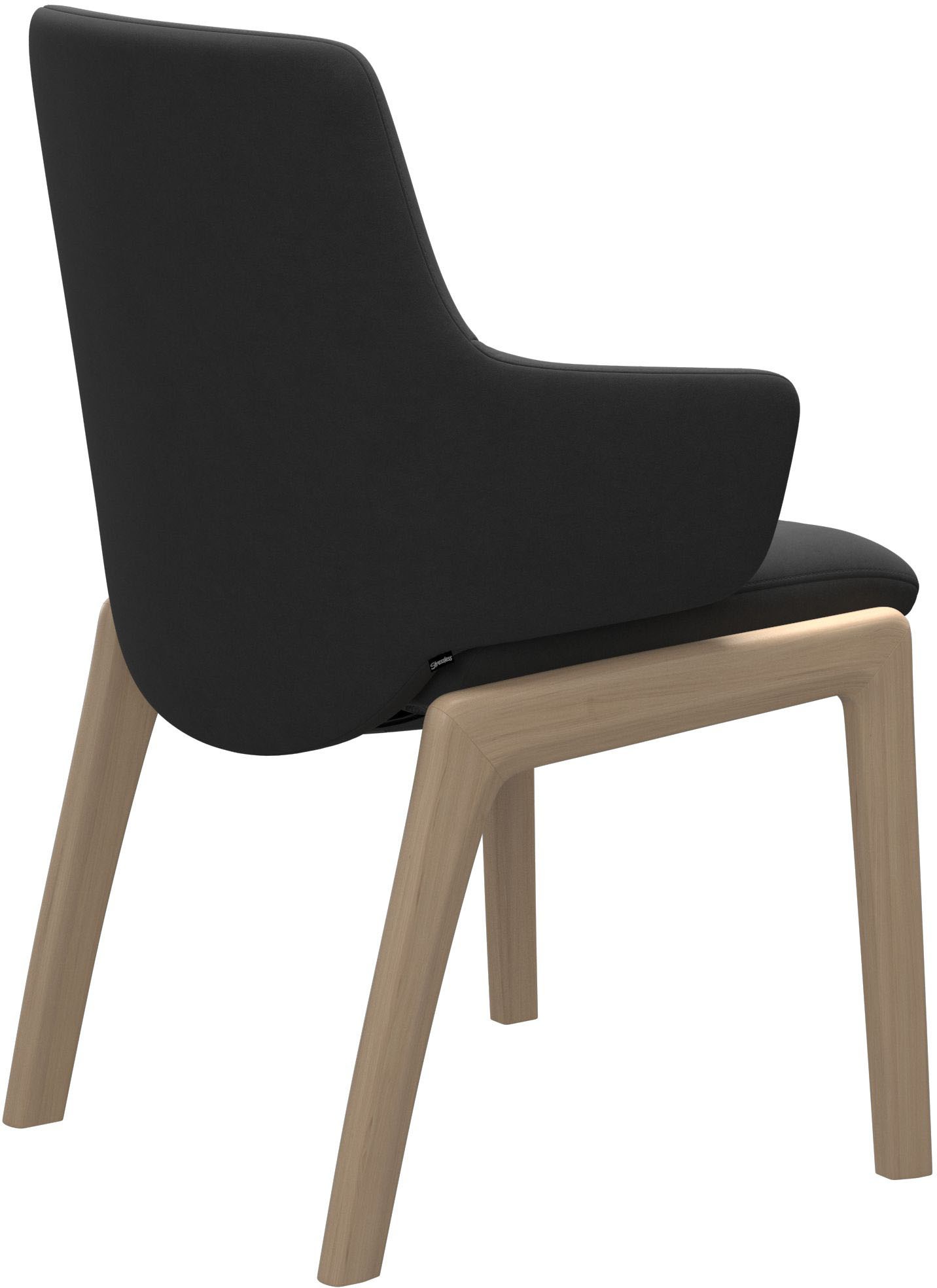 Stressless® Polsterstuhl »Laurel« () Low Back mit Armlehne, Größe L, mit abgerundeten Beinen in Schwarz