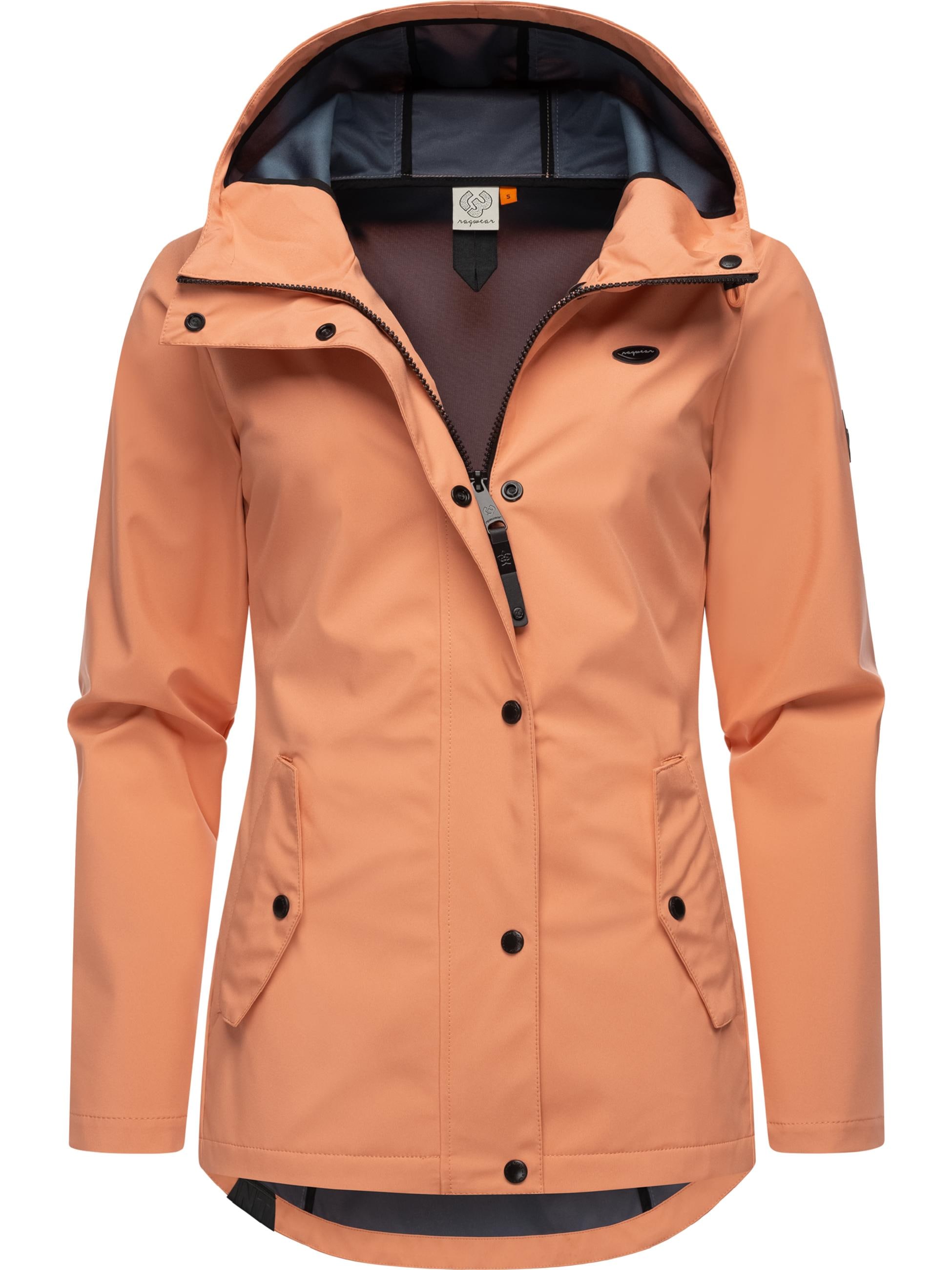 Ragwear Softshelljacke »Softshelljacke Margge Shell«, mit Kapuze, wasserdichte Damen Übergangsjacke mit großer Kapuze