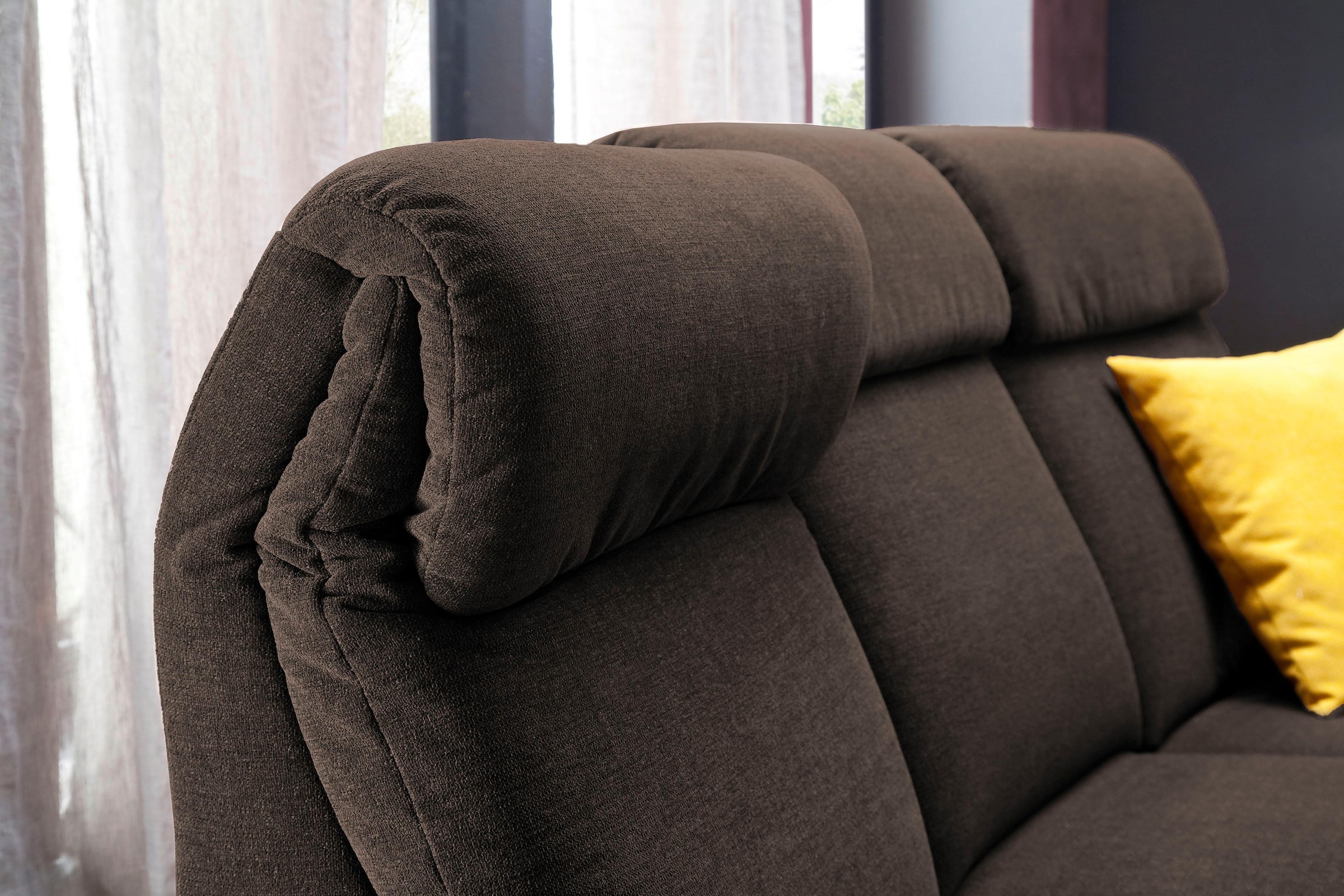 Home affaire Sofa »Turin«, mit motorischer Relaxfunktion, Tisch, Leuchte + USB-Ladestation