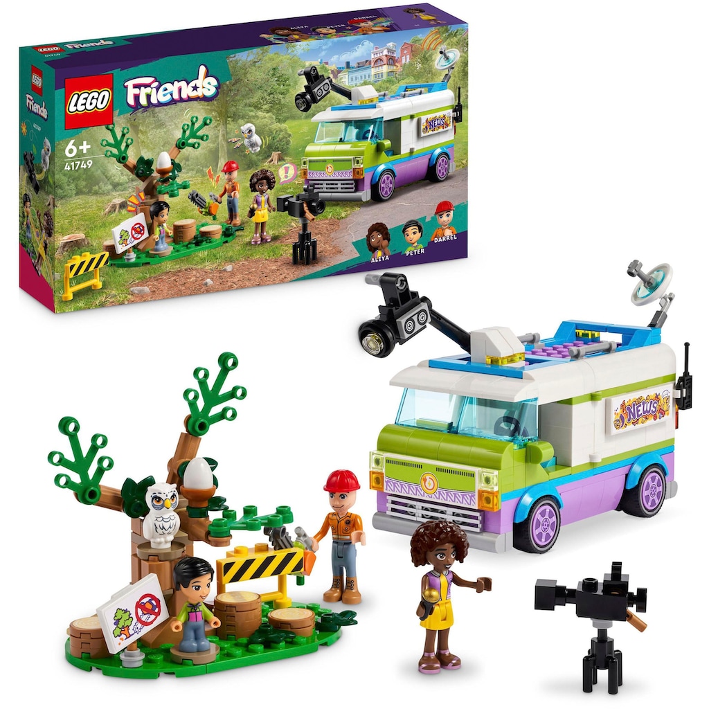 LEGO® Konstruktionsspielsteine »Nachrichtenwagen (41749), LEGO® Friends«, (446 St.)
