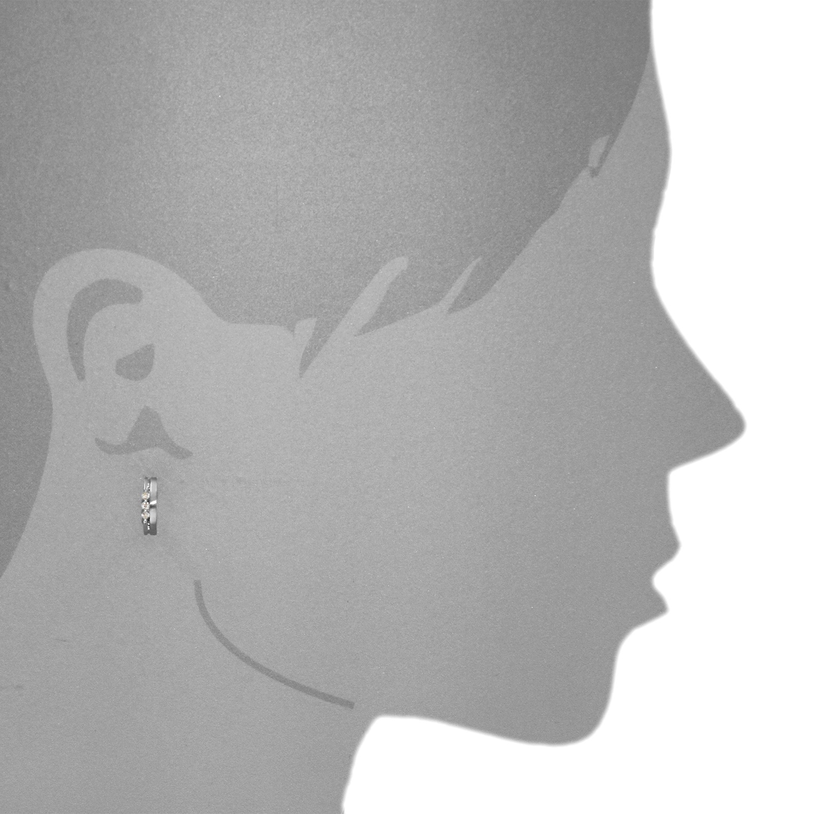 OSTSEE-SCHMUCK Klappcreolen »- Alicia - Silber 925/000 - Zirkonia«