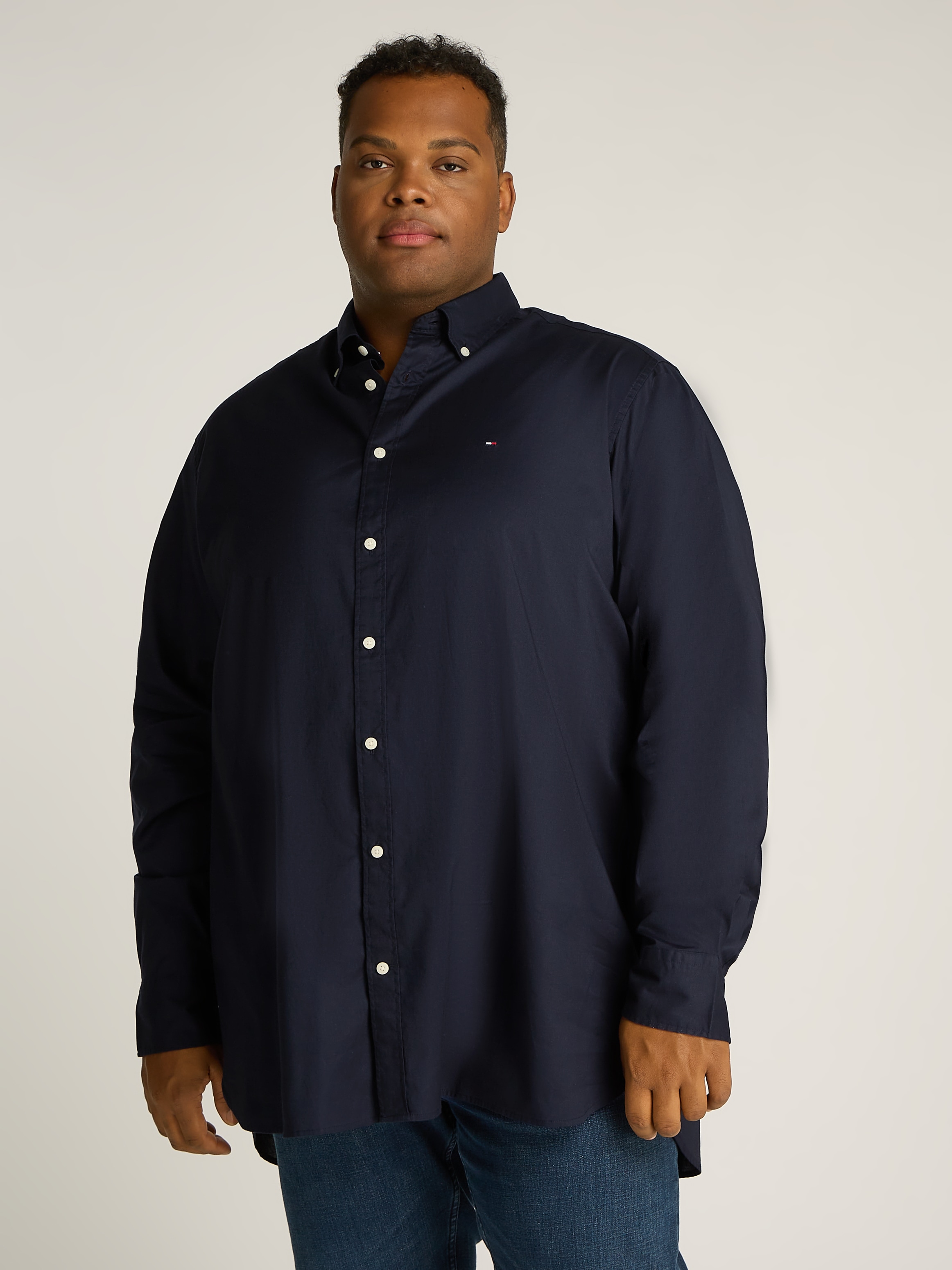 Tommy Hilfiger Big & Tall Langarmhemd »BT - CORE FLEX POPLIN RF SHIRT«