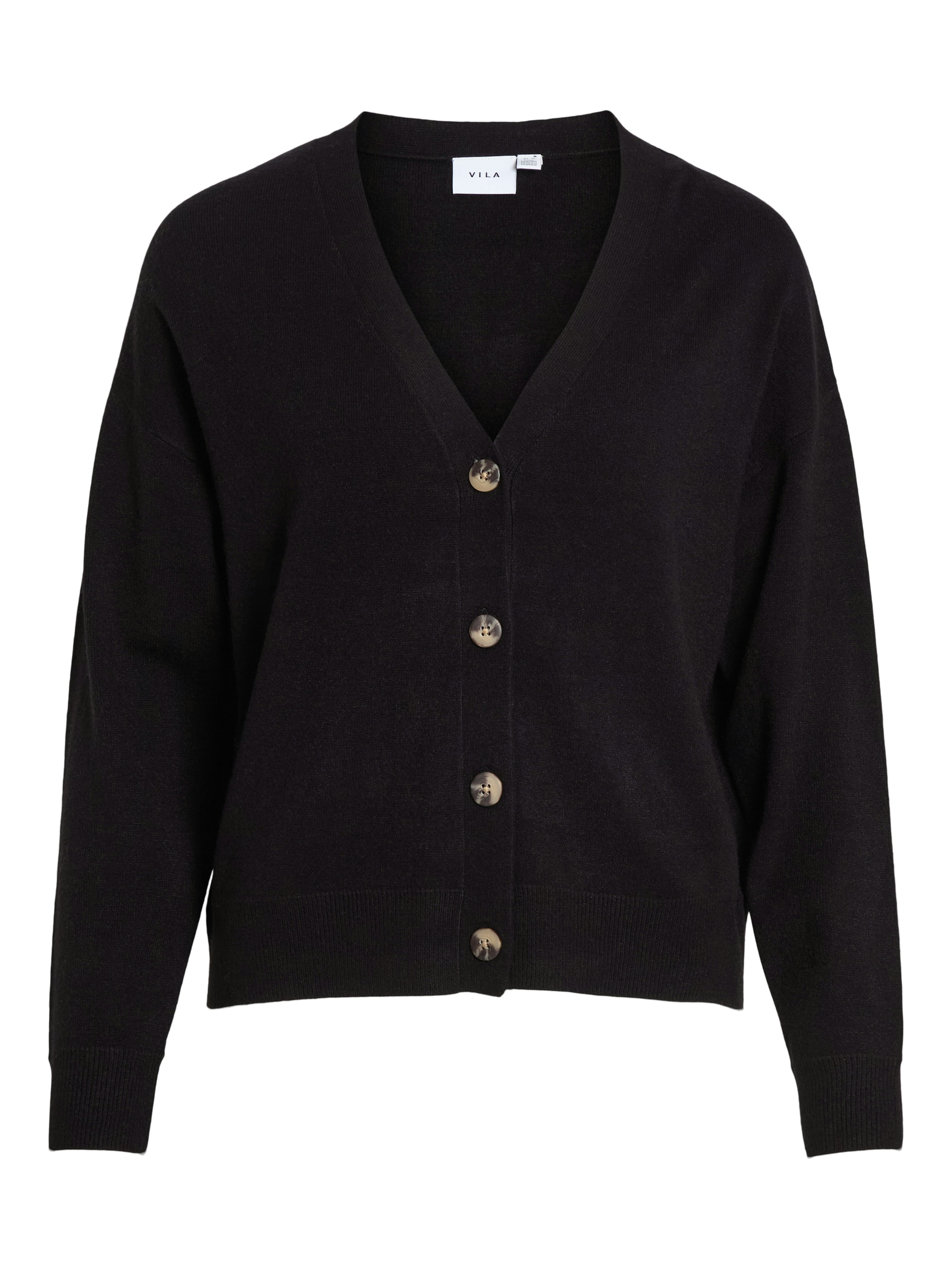 Vila Strickjacke »VIRIL V-NECK KNIT CARDIGAN - NOOS« Materialmix, regular fit