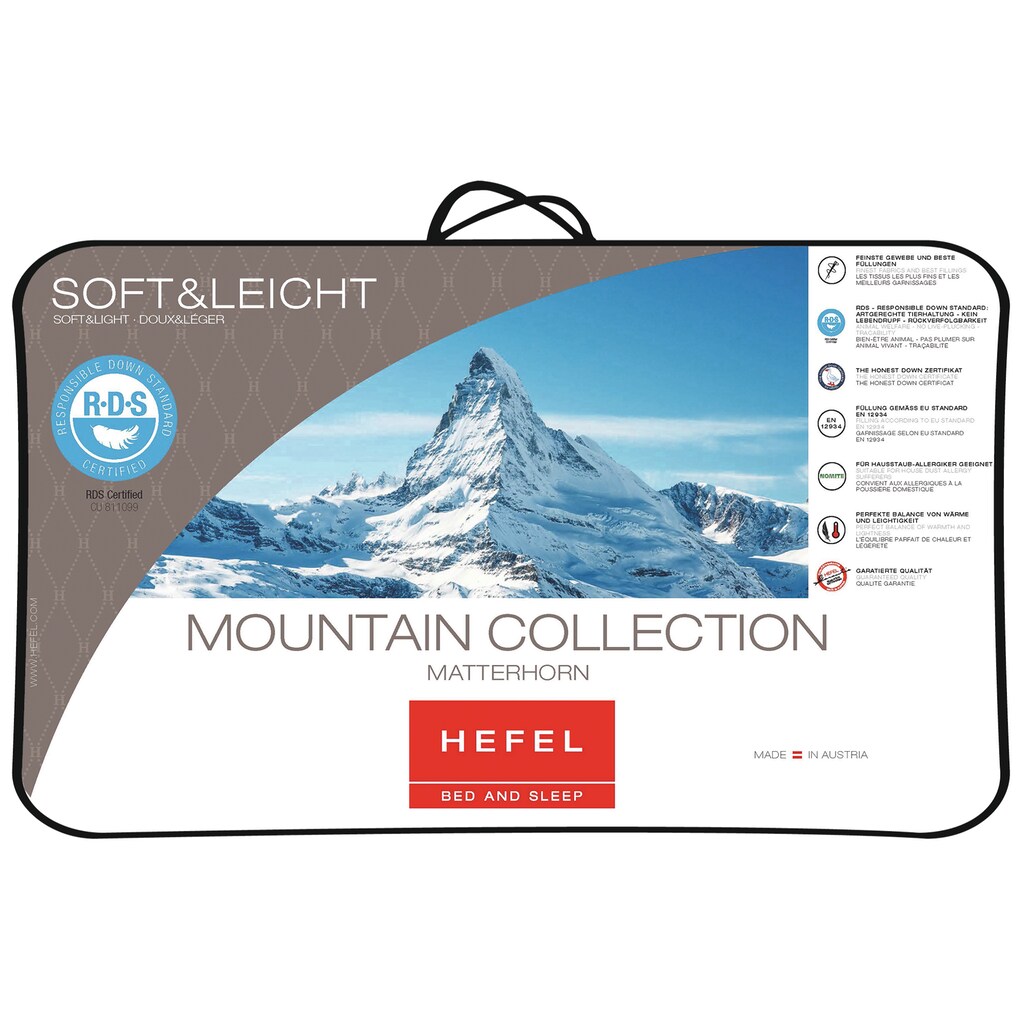 Hefel Kopfkissen »Matterhorn«, (1 St.)