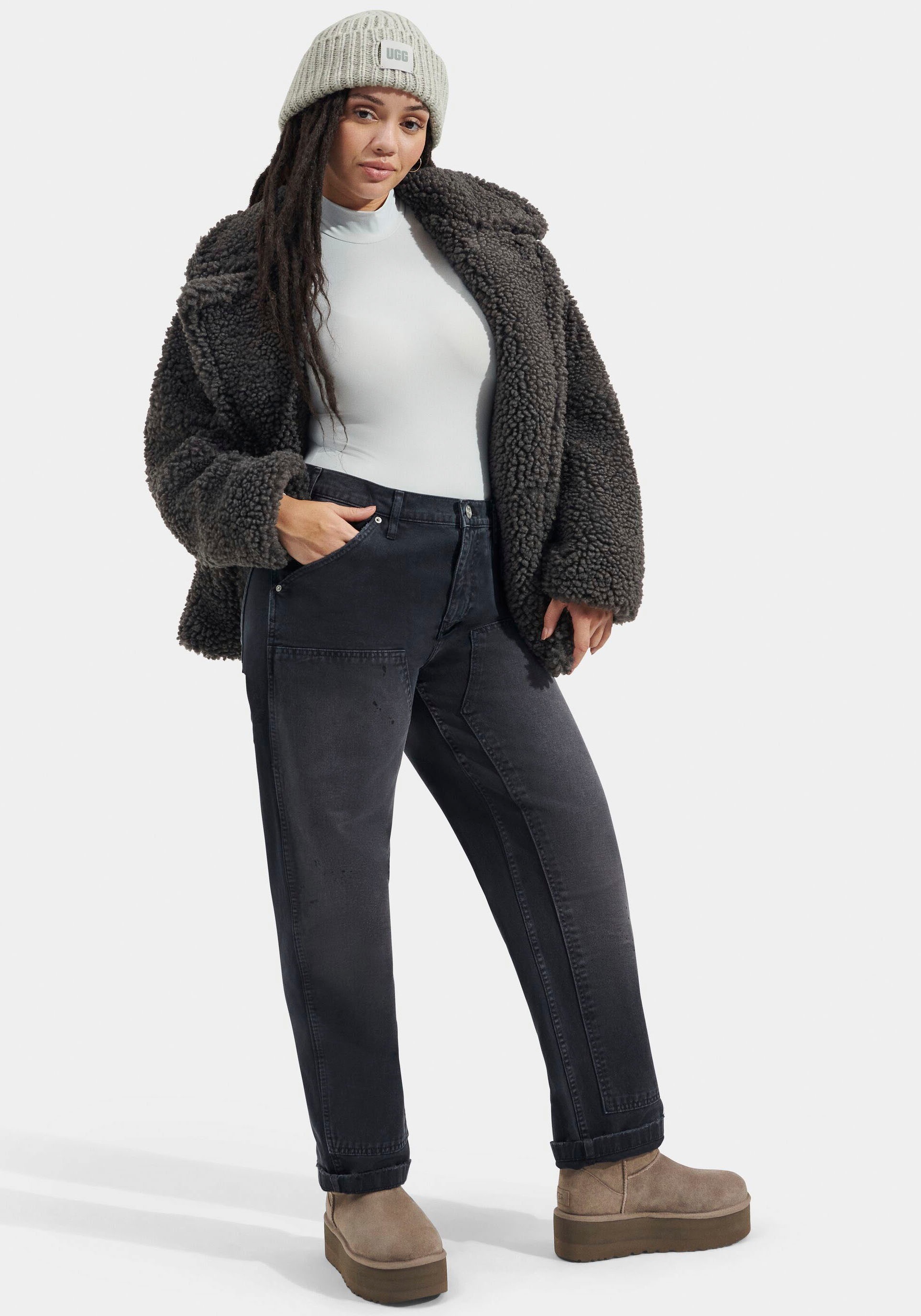 UGG Fellimitatjacke »W GERTRUDE SHORT TEDDY COAT«